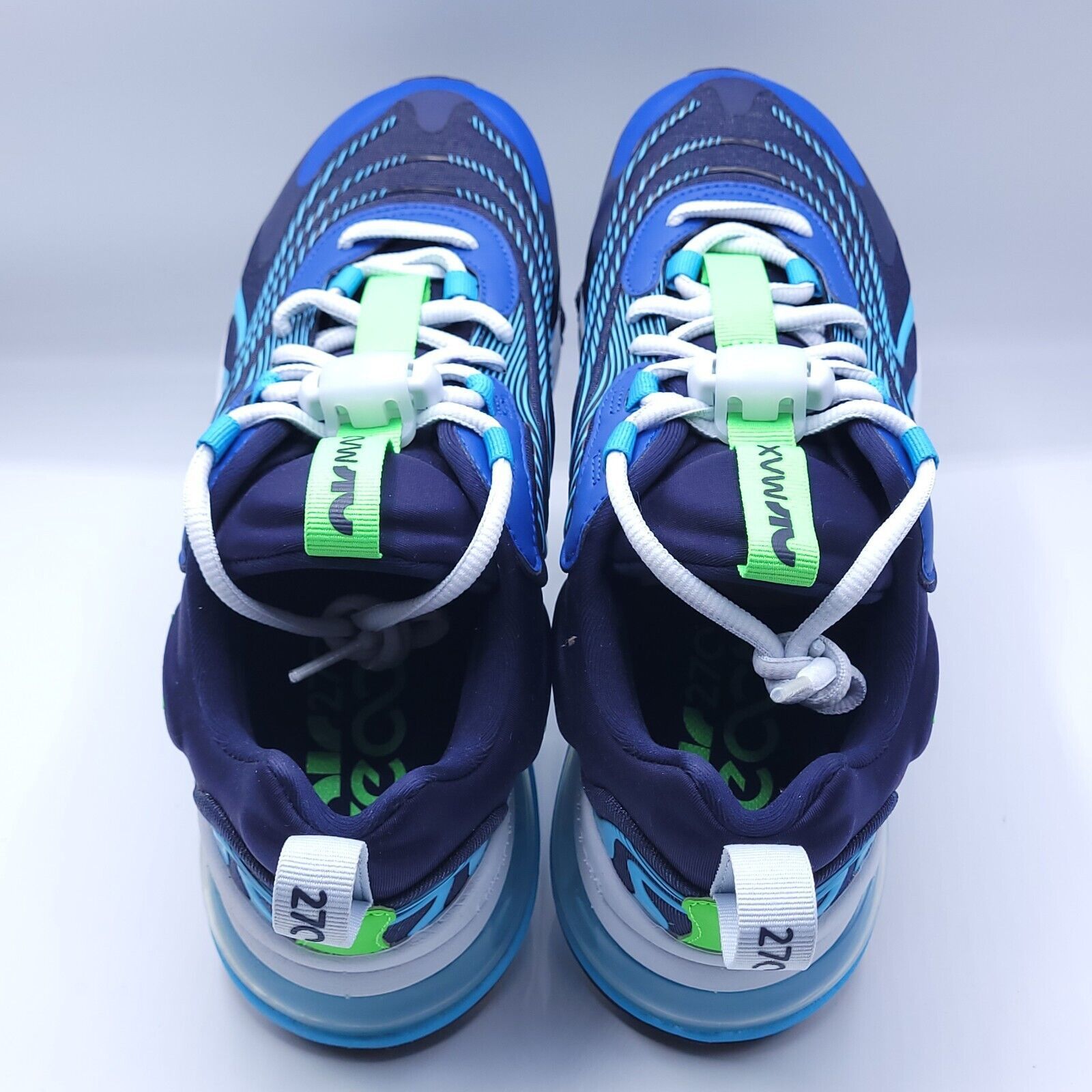 Nike Nike Air Max 270 React Shoe Men Size 7 CJ0579-400 Blue White Size US 7 / EU 40 - 4 Thumbnail