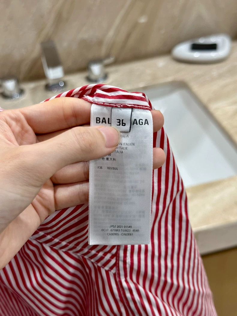 Balenciaga Balenciaga size 36 Ladies deconstruct striped shirts Size S / US 4 / IT 40 - 6 Thumbnail