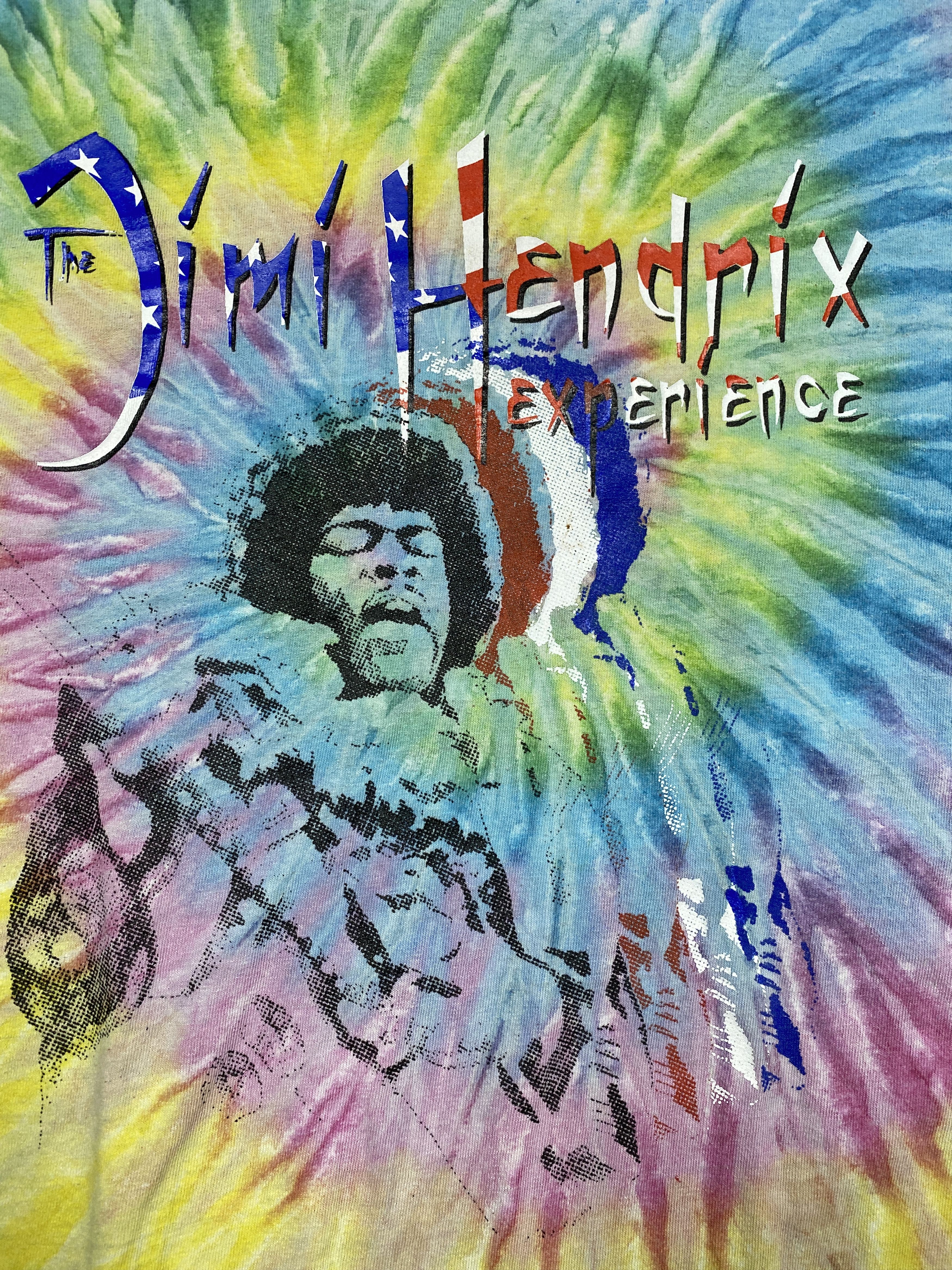 Jimi Hendrix × Vintage Jimi Hendrix Vintage Mens Crew Neck T-Shirt Size US XL / EU 56 / 4 - 3 Thumbnail