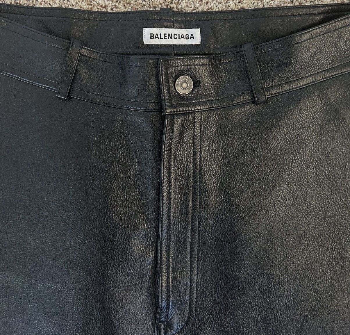 Balenciaga Balenciaga Pure Leather Maxi Skirt Size 40" / US 18 - 3 Thumbnail