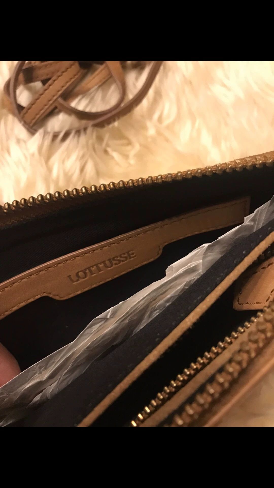 Other LOTTUSSE Full-Grain Leather Brown Double Layer Crossbody Bag Size ONE SIZE - 5 Thumbnail