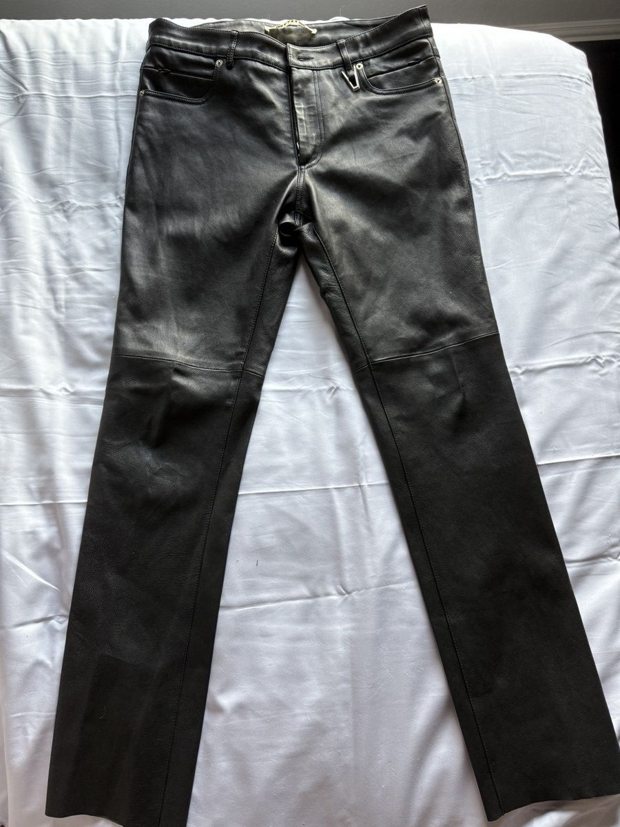 1017 ALYX 9SM Black Leather 6 Pocket Trousers Size US 32 / EU 48 - 1 Thumbnail