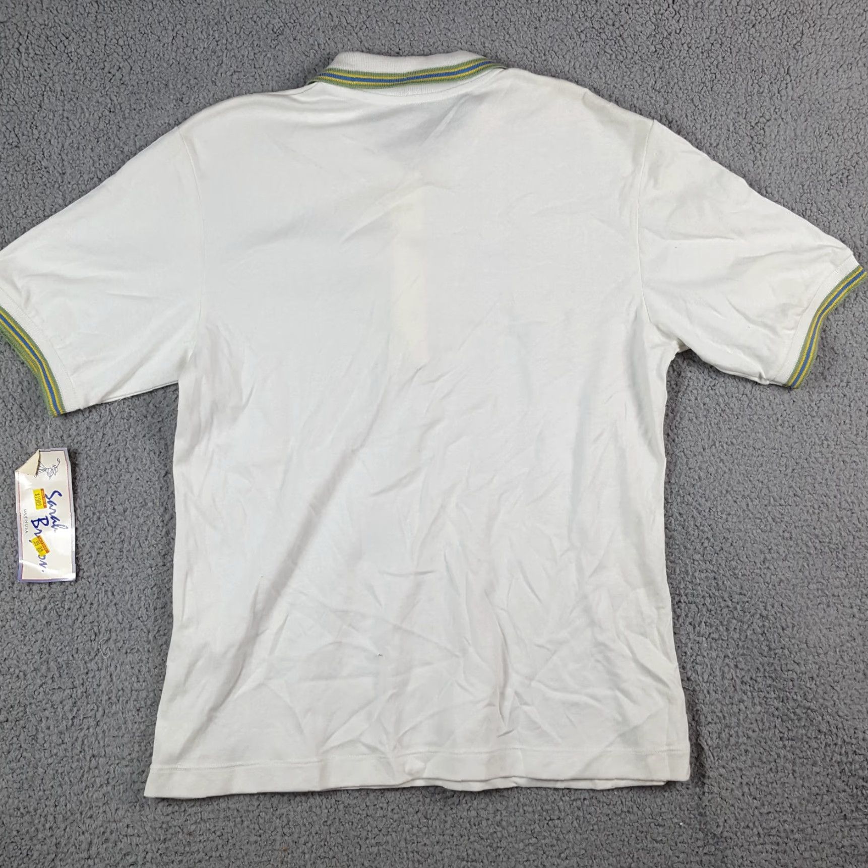 Vintage VINTAGE Sarah Bryson Women's Polo Shirt Size M White Short Sleeve Collared Golf Retro Preppy 90s Size M / US 6-8 / IT 42-44 - 5 Thumbnail