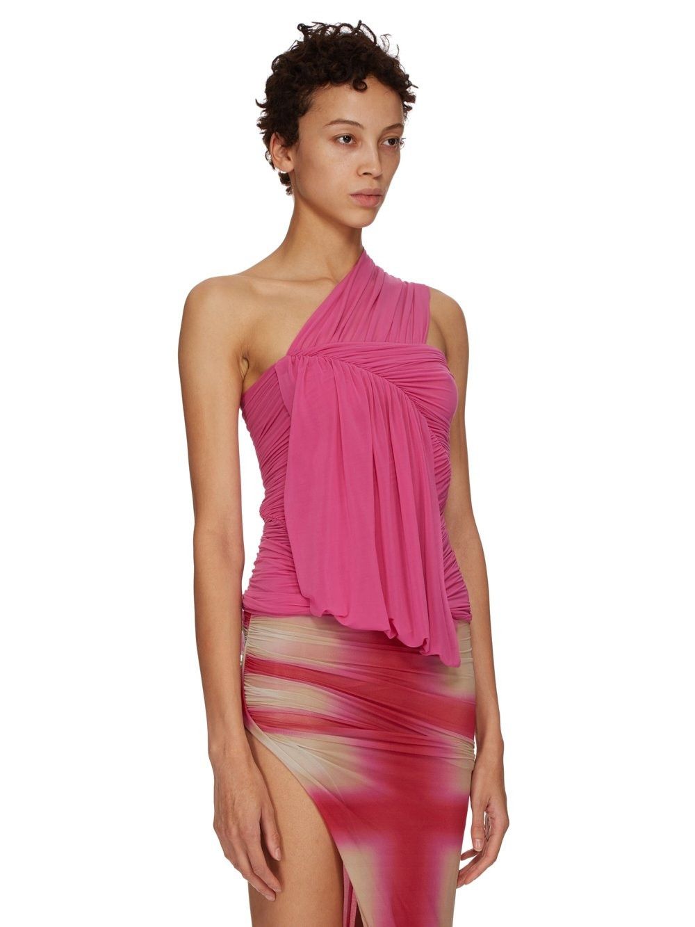 Rick Owens o1mle0426 Edfu Top Hot in Pink Size XS / US 0-2 / IT 36-38 - 2 Thumbnail