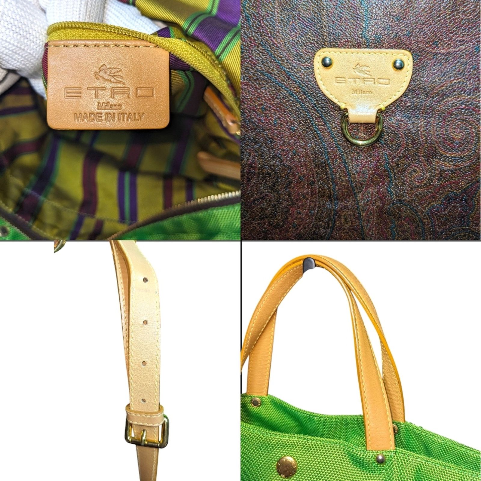 Etro Etro | Brown 2-Way Paisley Coated Canvas Convertible Bag Size ONE SIZE - 7 Thumbnail