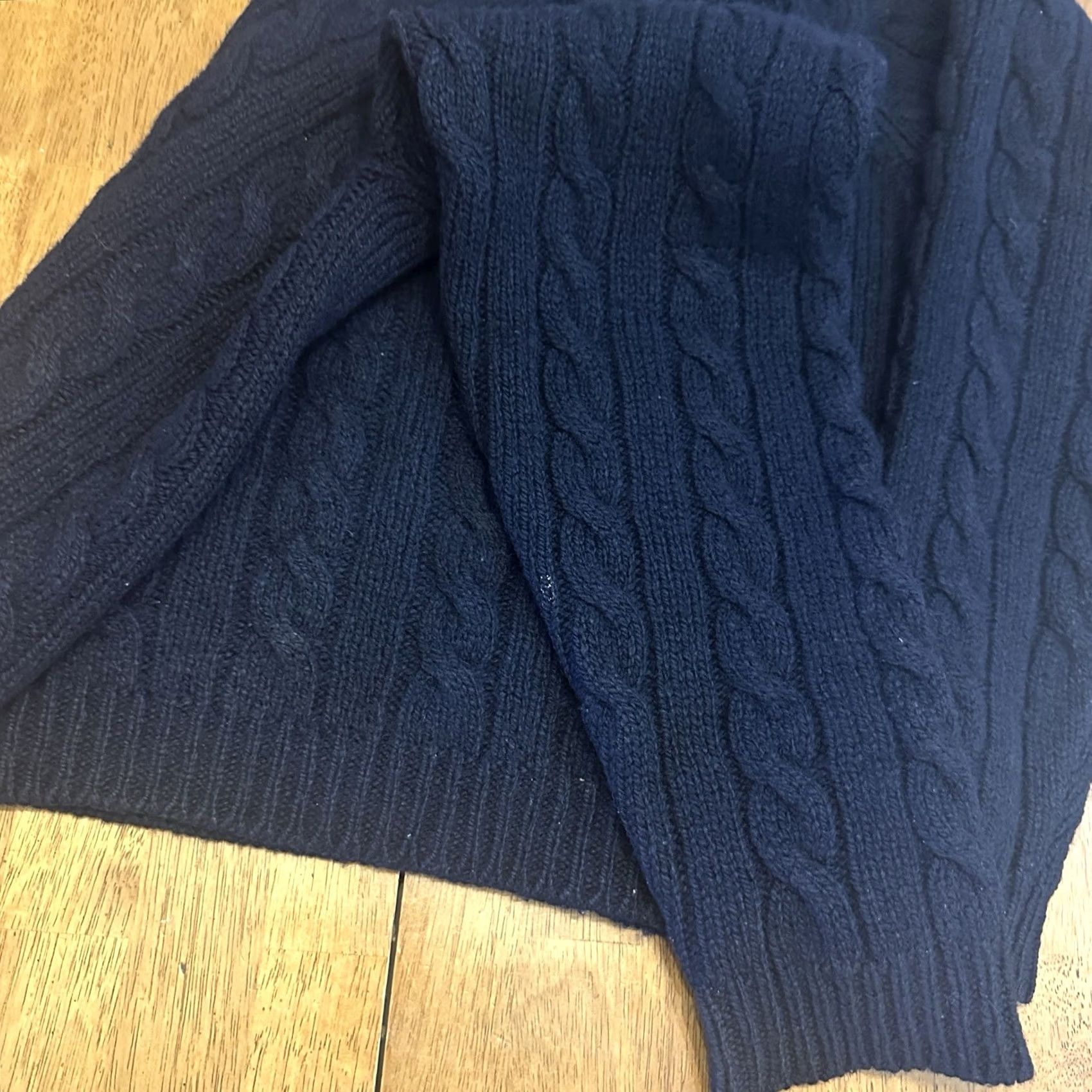 Gap VINTAGE GAP Wool V Neck Sweater Large Navy Blue Mens Pullover 90s Regular Knit Long Sleeve Casual Size US L / EU 52-54 / 3 - 4 Thumbnail