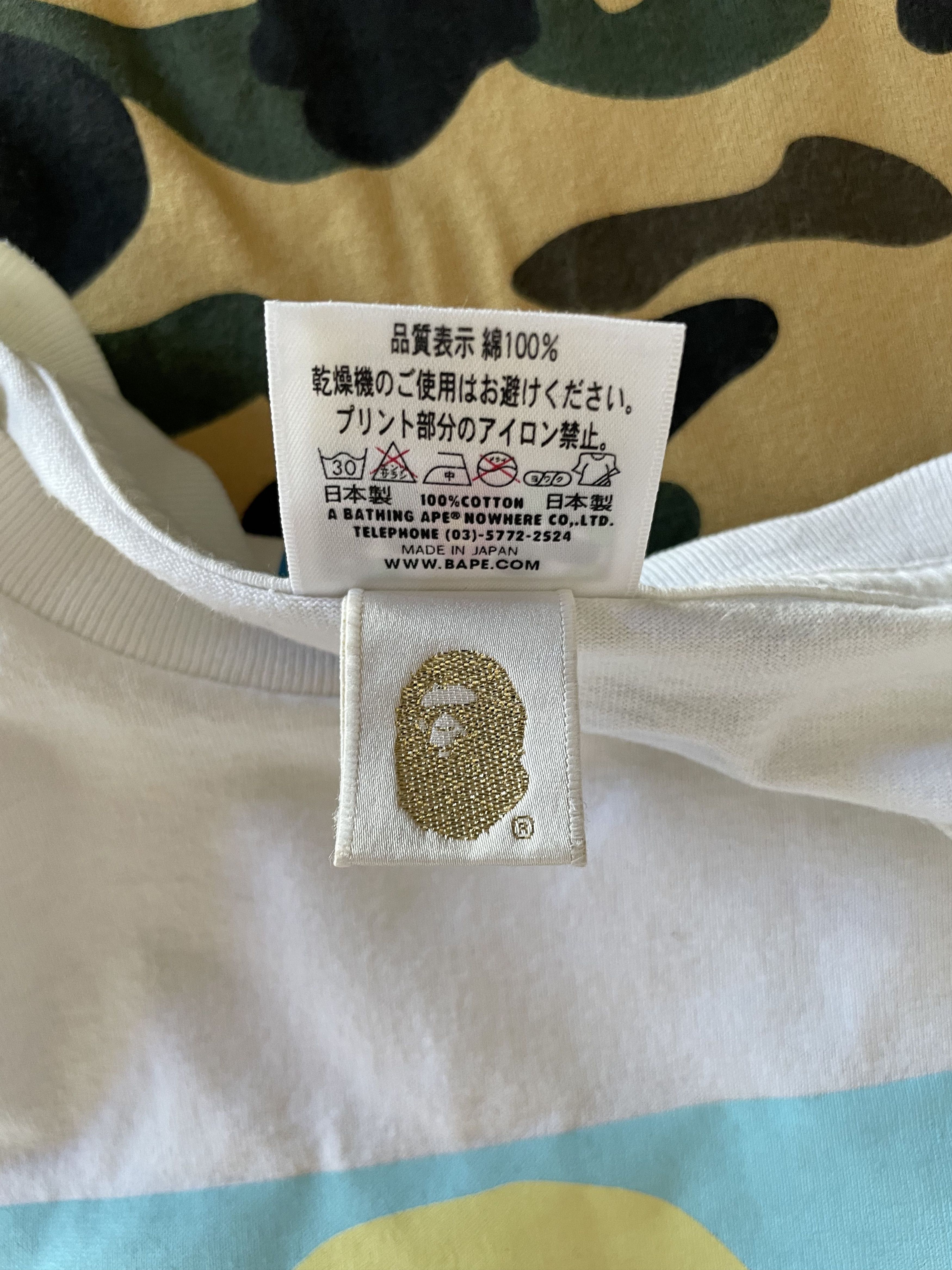 Bape × Nigo × Undefeated Bape x Undefeated Surfing Ape Tee Size US L / EU 52-54 / 3 - 8 Thumbnail