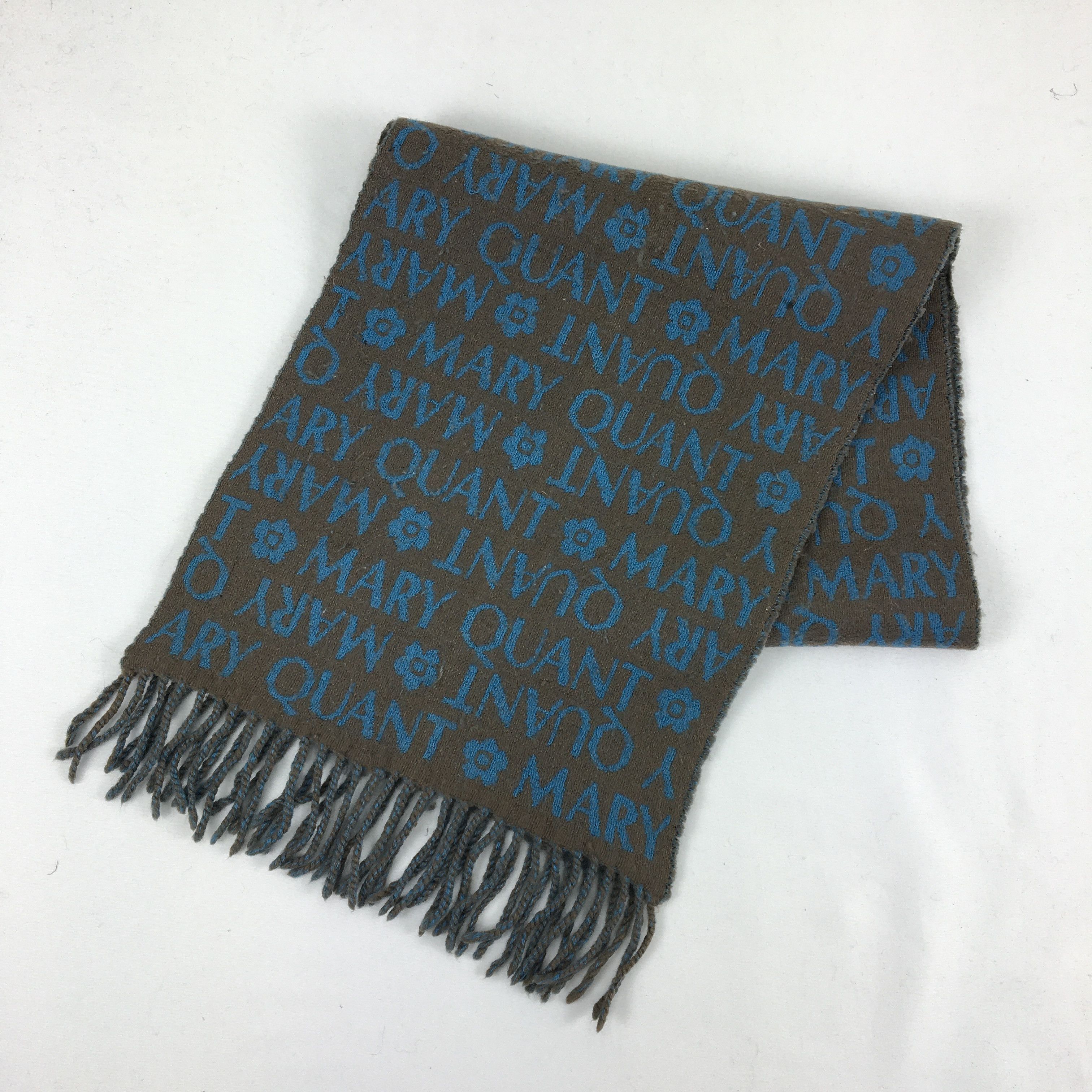 Vintage Vintage Mary Quant Wool Scarf Muffler Cashmere Scarves Size ONE SIZE - 3 Thumbnail