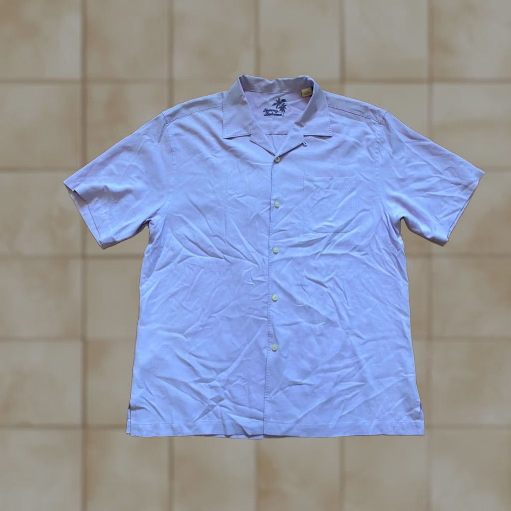 Tommy Bahama Tommy Bahama Shirt Mens L Purple Silk Short Sleeve Button-Up Beach Tropical 60" Chest Regular Vintage No N/A Size US L / EU 52-54 / 3 - 1 Thumbnail