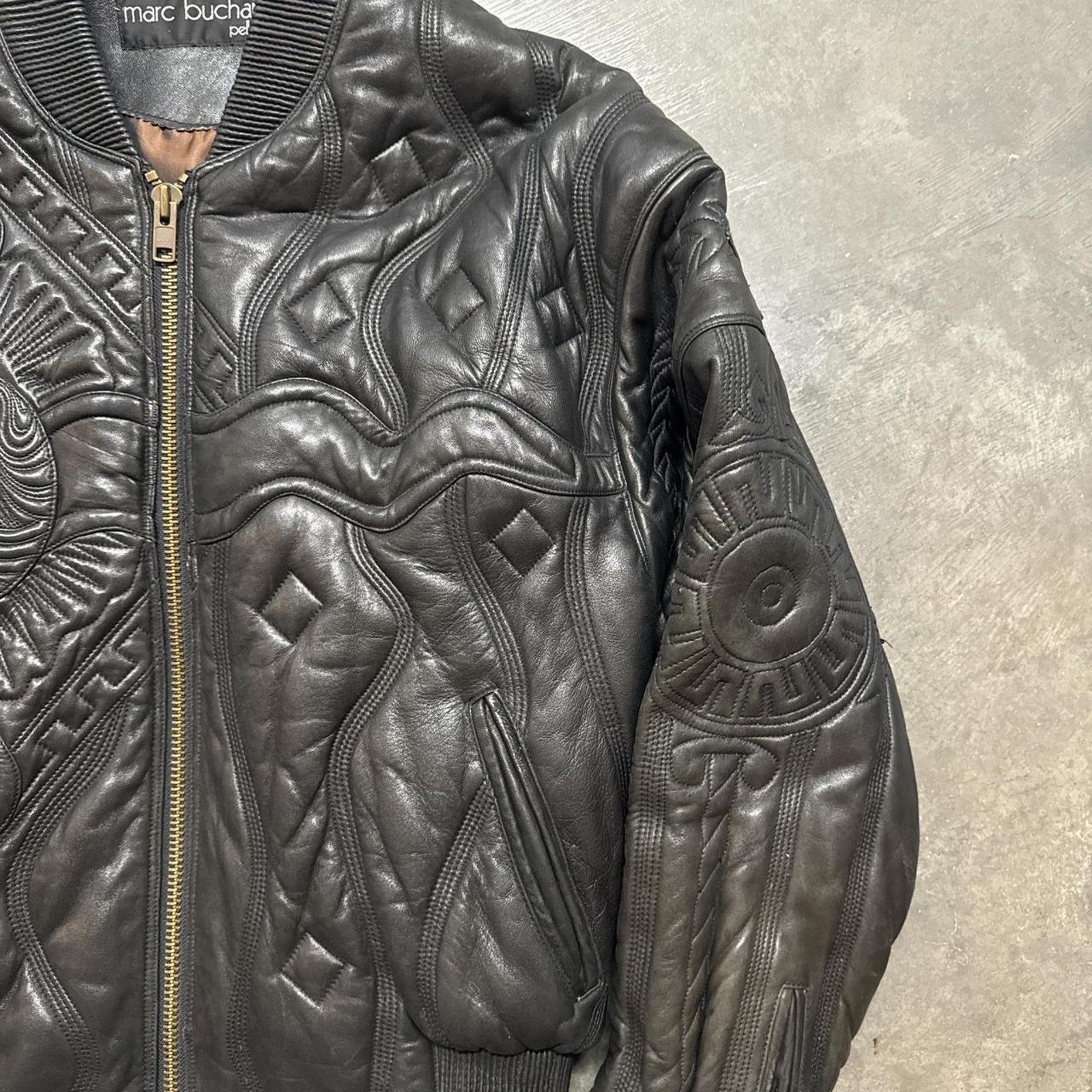 Pelle Pelle Vintage 90s Pelle Pelle Marc Buchanan Sun Leather Jacket Size US M / EU 48-50 / 2 - 7 Thumbnail