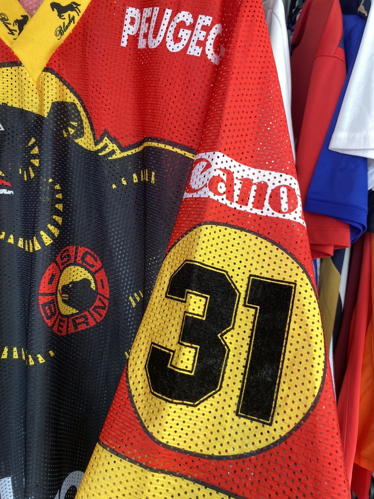 SC BERN Blacky #31 TOSIO Team Ice Hockey Jersey Shirt Size L