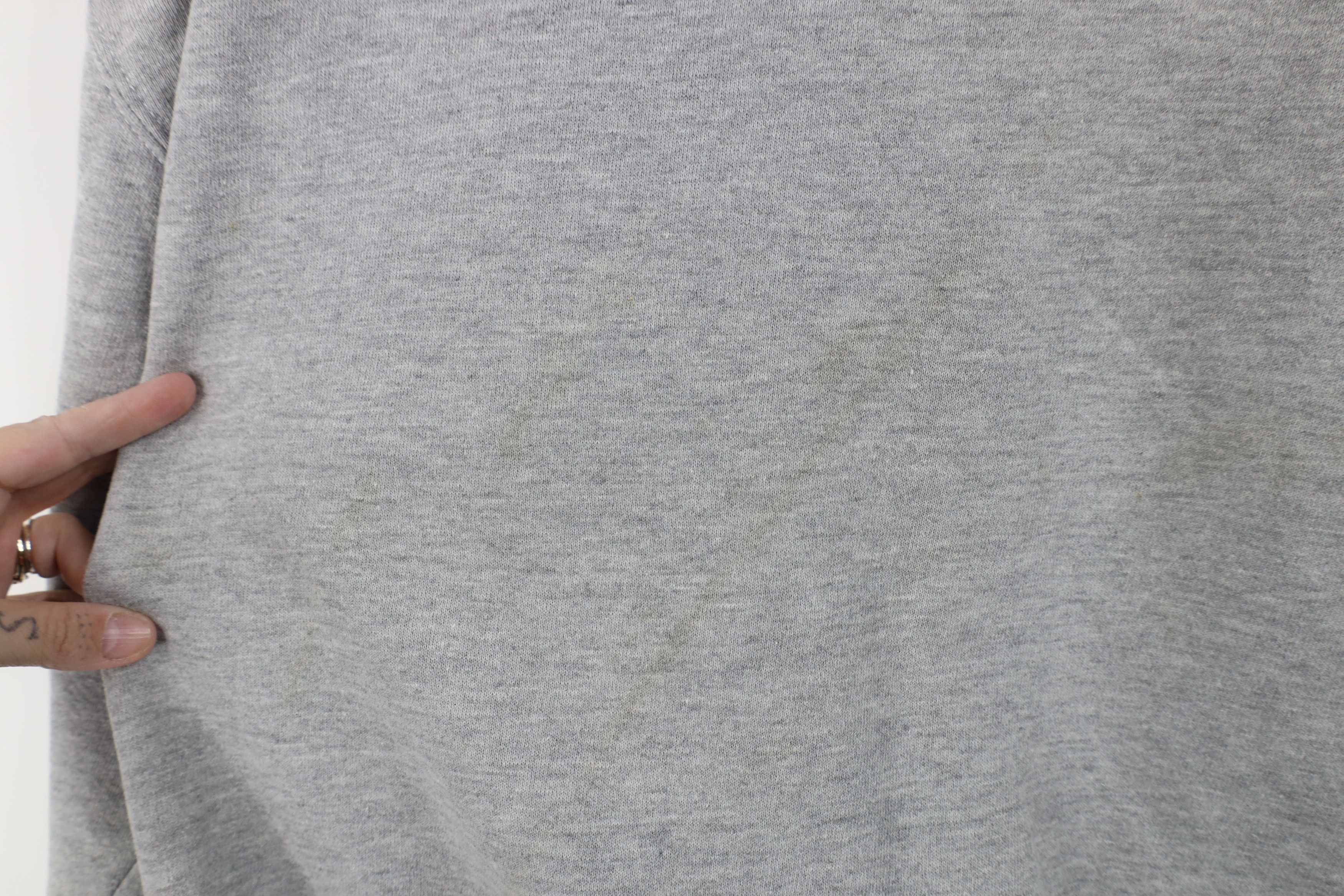 Russell Athletic Vintage 90s Russell Athletic Blank Crewneck Sweatshirt Gray Size US XXL / EU 58 / 5 - 5 Thumbnail
