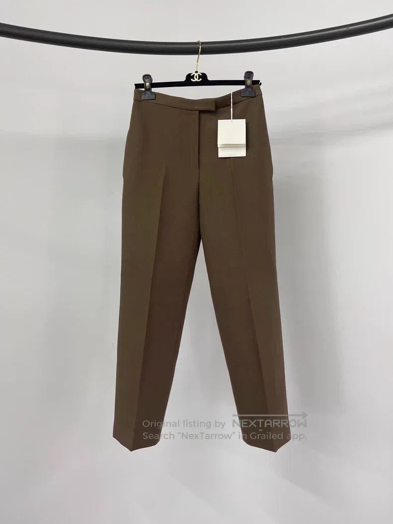 The Row The Row size 2 Brown straight-leg trousers Size 22" - 1 Thumbnail