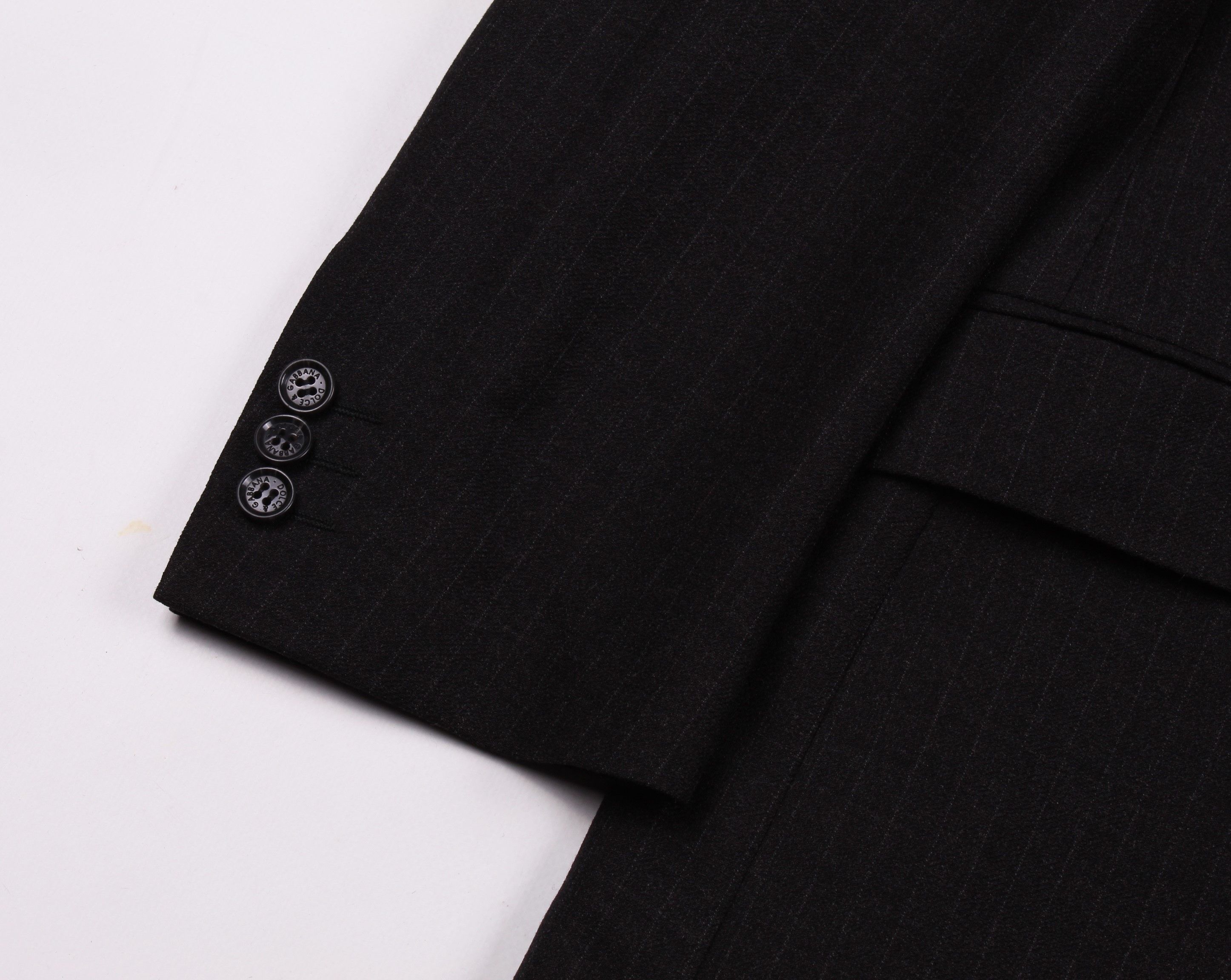 Dolce & Gabbana Dolce & Gabbana Striped Wool Blend 2 Buttons Blazer Size 48R - 4 Thumbnail