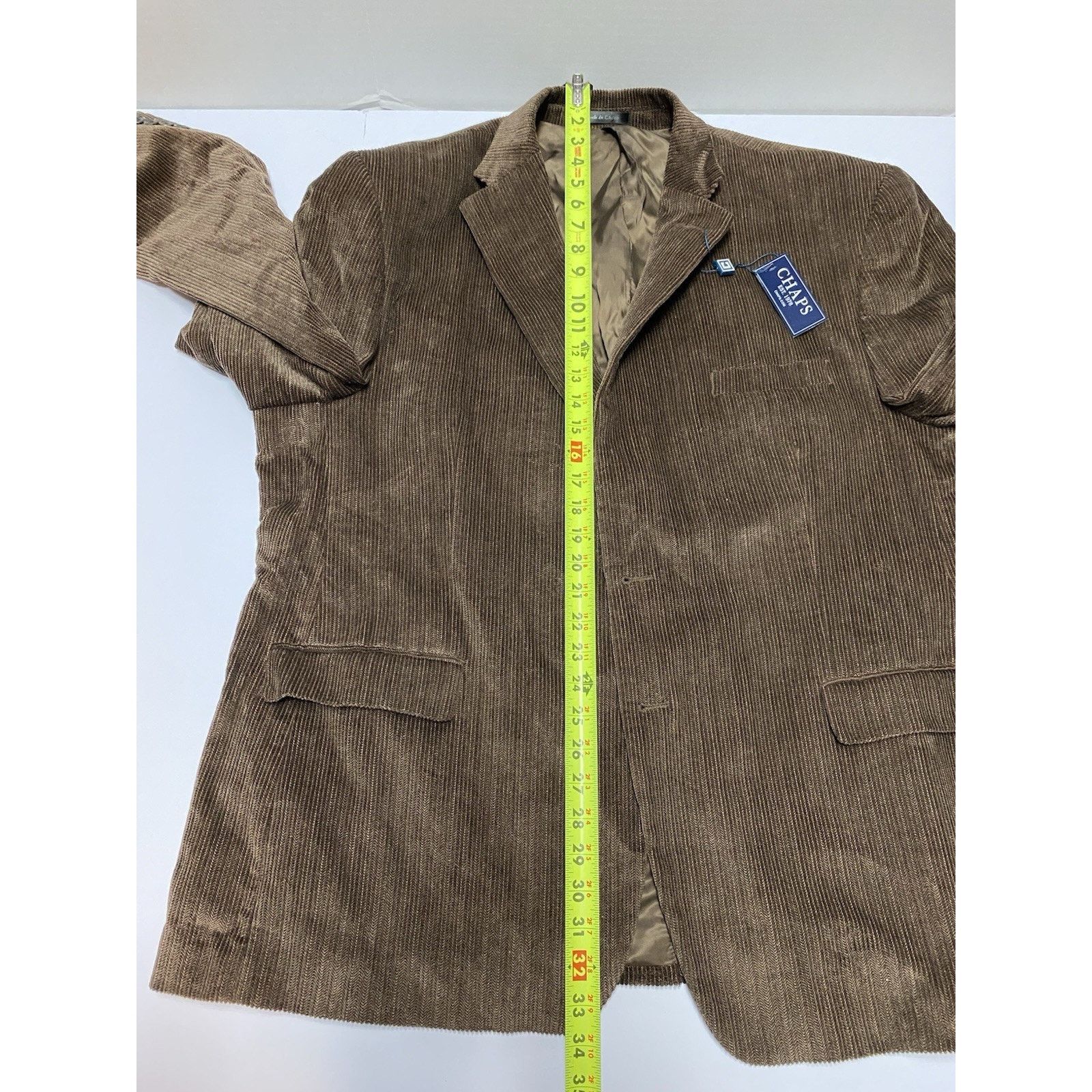 Chaps Chaps Brown Corduroy 2 Button Suit Jacket Mens 48R NWT Size 48R - 8 Thumbnail