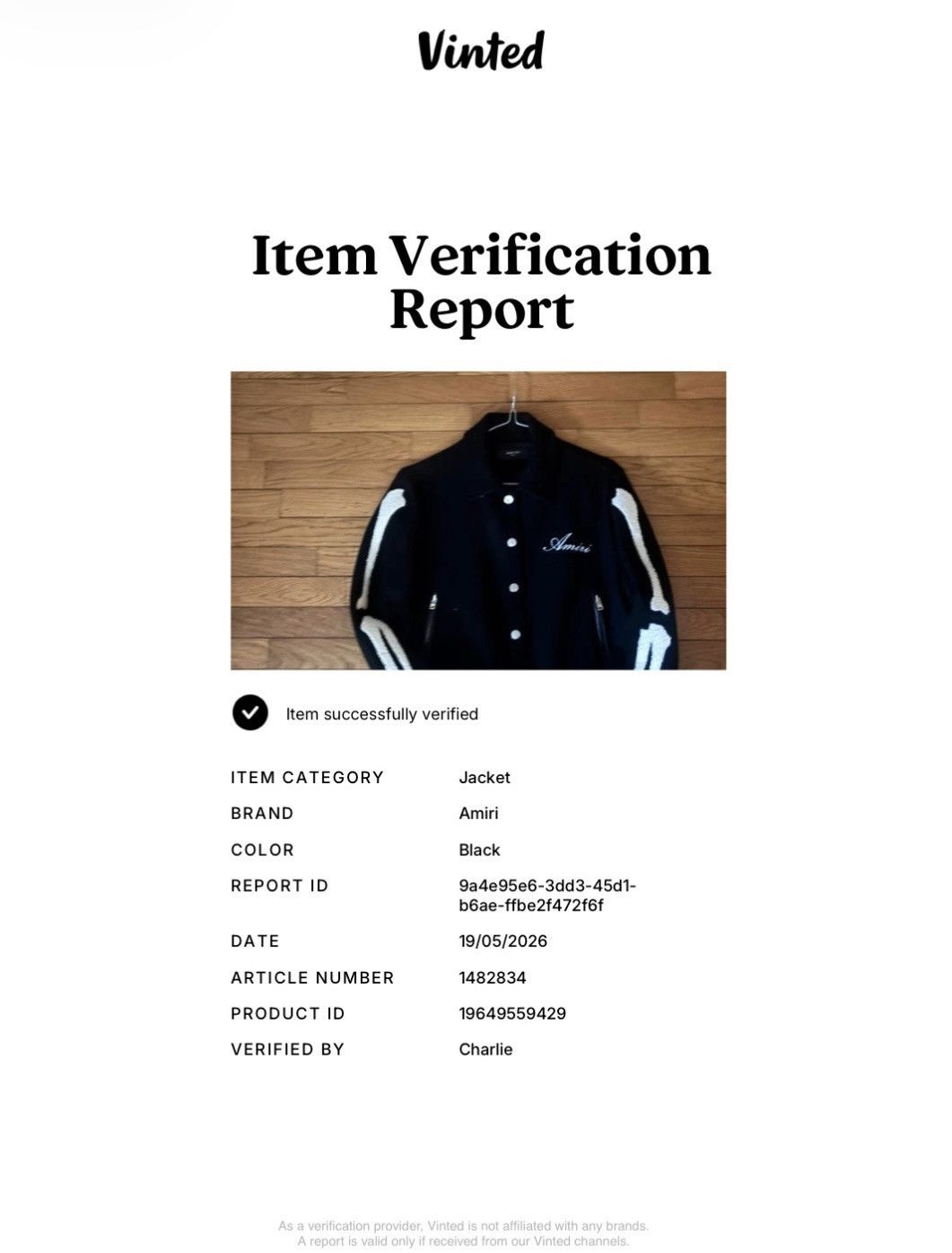 Amiri Amiri Varsity Bone Bomber Jacket Size US S / EU 44-46 / 1 - 21 Thumbnail