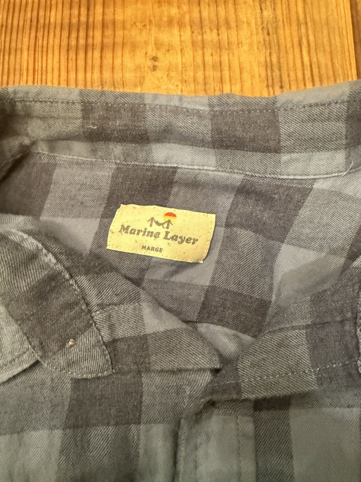 Marine Layer Marine Layer Blue flannel - size Marge (M/L) Size US M / EU 48-50 / 2 - 3 Thumbnail
