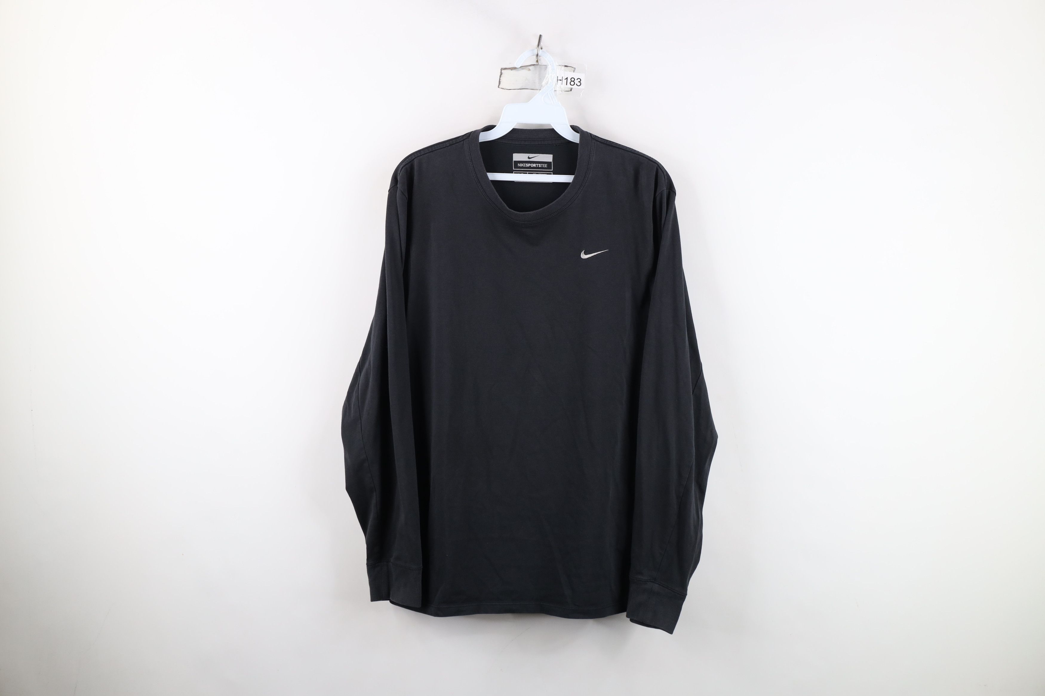 Nike Vintage Nike Scott Mini Swoosh Long Sleeve T-Shirt Black Size US M / EU 48-50 / 2 - 1 Thumbnail