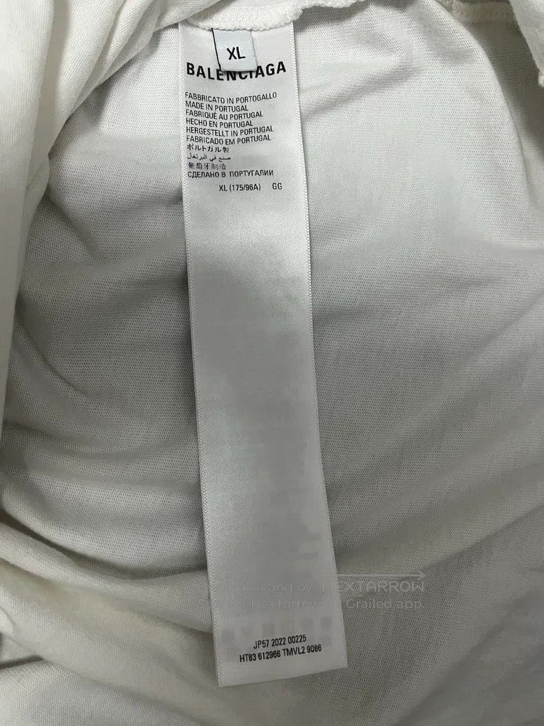 Balenciaga Balenciaga White Charity Generation 2 Slogan Logo Short-Sl Size US XL / EU 56 / 4 - 6 Thumbnail