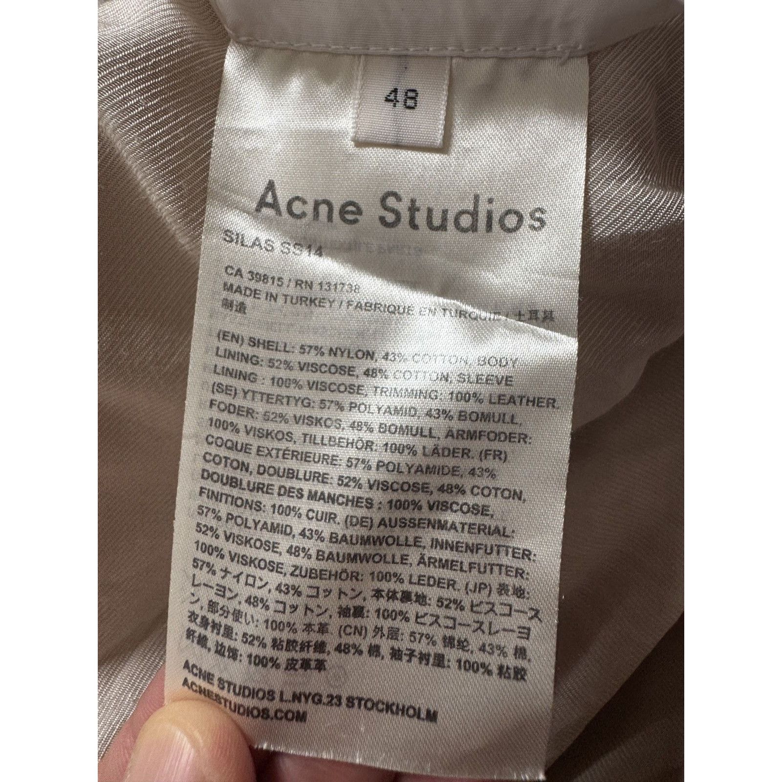 Acne Studios Vintage Acne Studios Silas SS14 Bomber Jacket Size US M / EU 48-50 / 2 - 9 Thumbnail