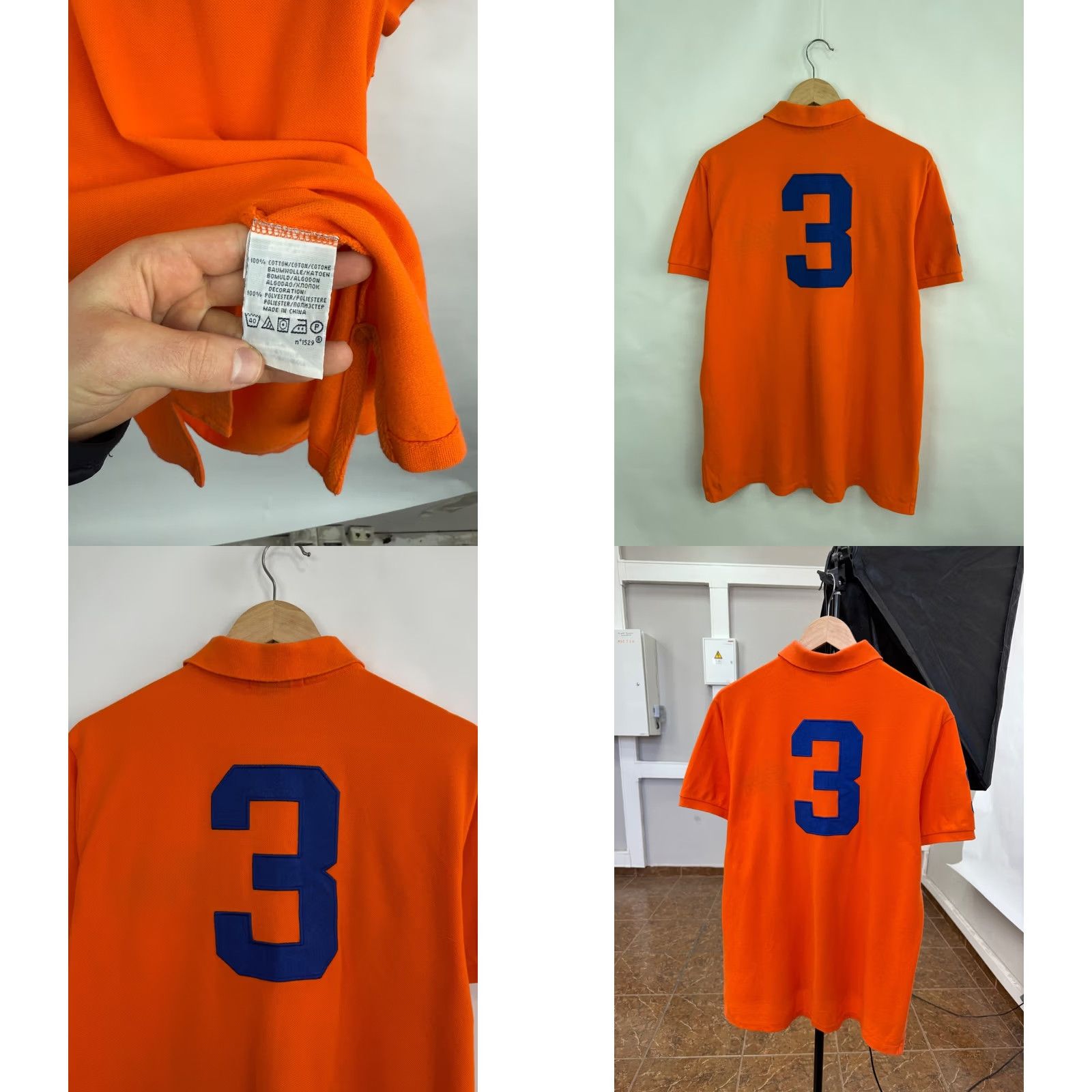 Ralph Lauren VINTAGE Polo Ralph Lauren Polo Shirt Orange L New York 90s Y2K Mens Size US L / EU 52-54 / 3 - 8 Thumbnail