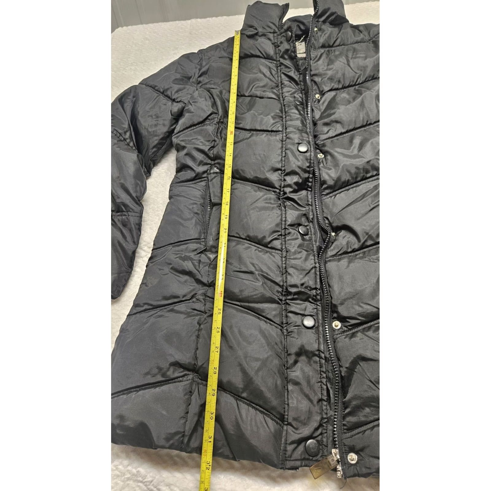 Vintage VINTAGE Puffer Jacket Women’s M Black Outerwear Button/zip Winter Warm Apollo Size M / US 6-8 / IT 42-44 - 5 Thumbnail