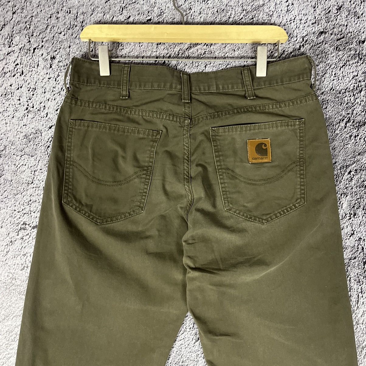 Carhartt × Vintage 🦖VINTAGE🦖 Carhartt Dark Green Texas cotton Pants Size US 31 - 2 Thumbnail