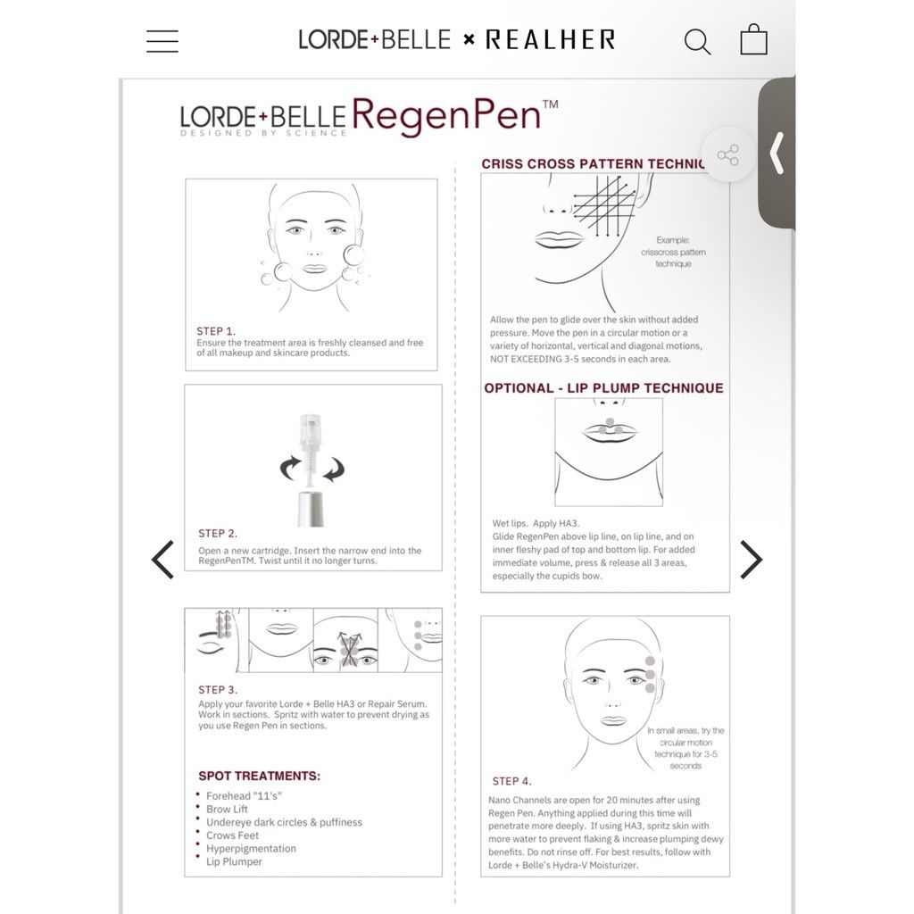 Designer NWB $299 RegenPen™ Lorde + Belle Tool + 5 Cartridges Size ONE SIZE - 9 Thumbnail