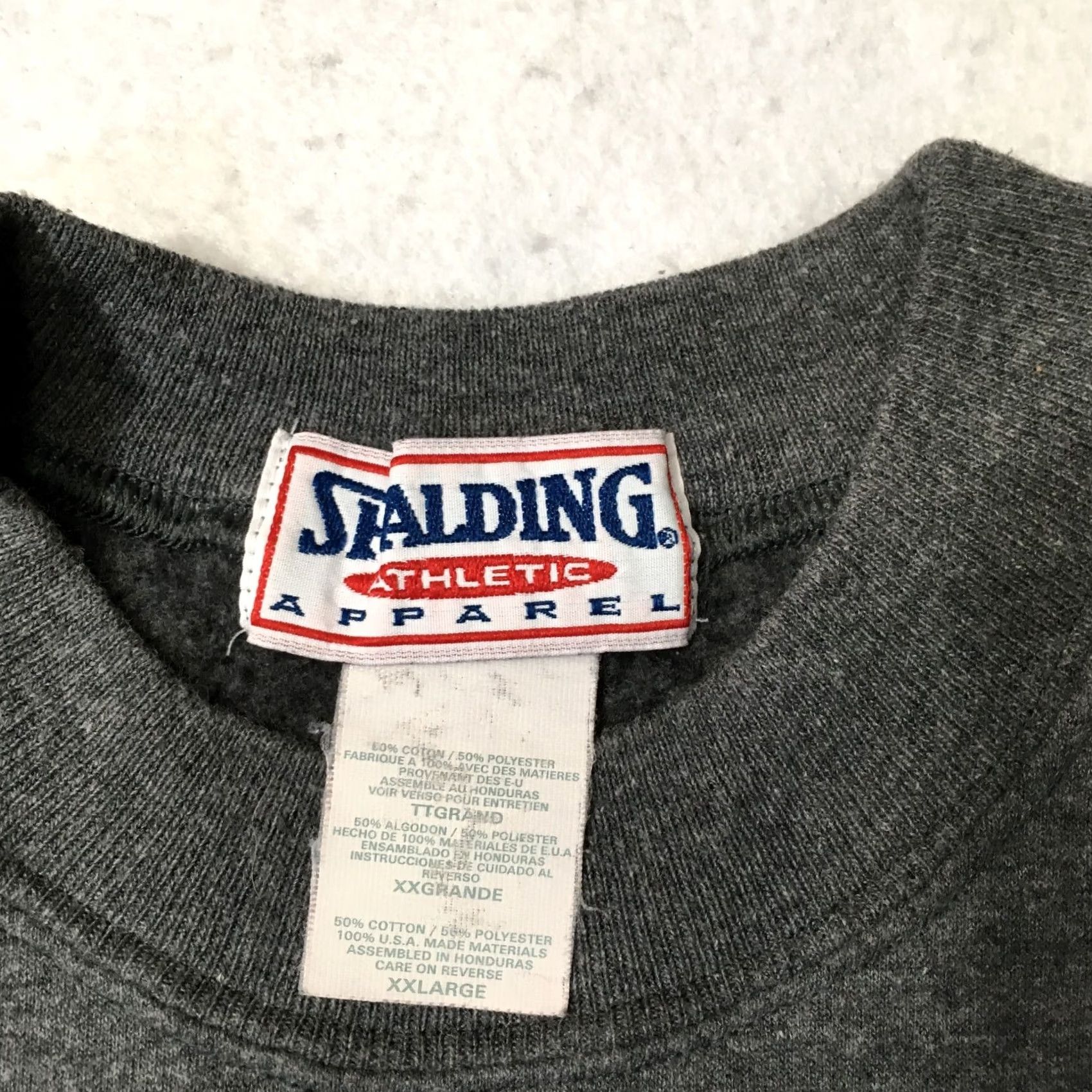 Spalding vtg Spalding Activewear sweatshirt XXL Short Sleeve gym workout boxing Rare gray Size US L / EU 52-54 / 3 - 2 Thumbnail