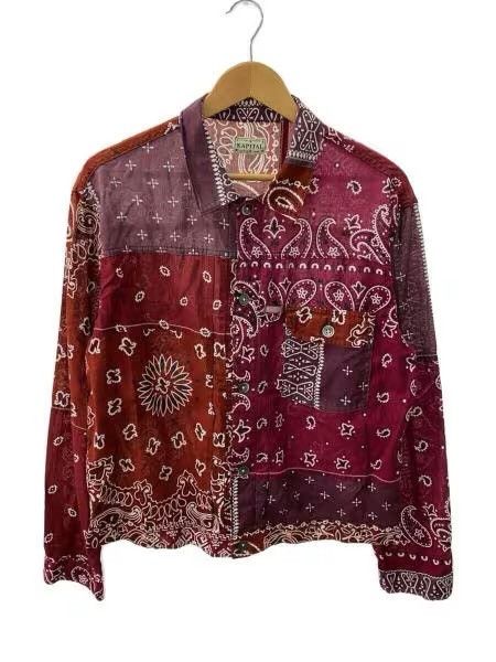 image of Kapital x Kapital Kountry Bandana Patchwork Light Jacket in Red, Men's (Size 2XL)