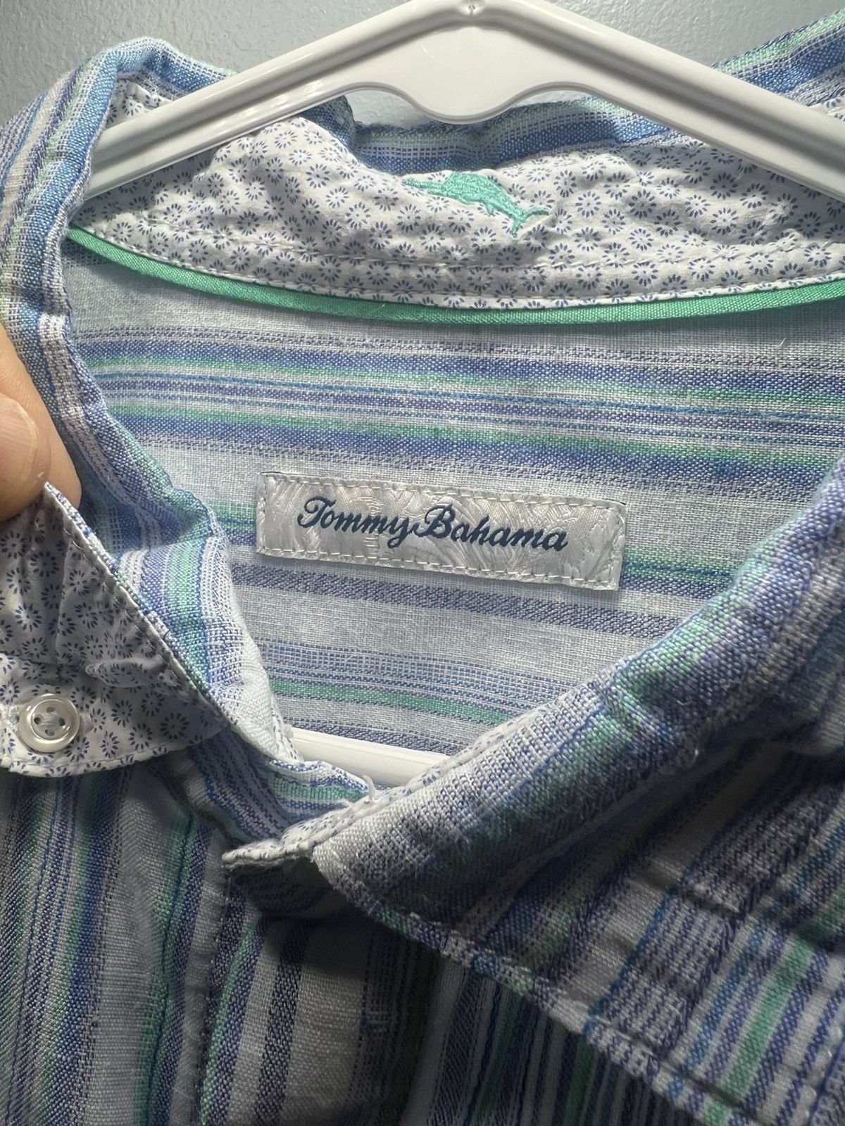 Tommy Bahama Tommy Bahama Shirt Men XL Linen Blend Button Up Long Sleeves Size US XL / EU 56 / 4 - 3 Thumbnail
