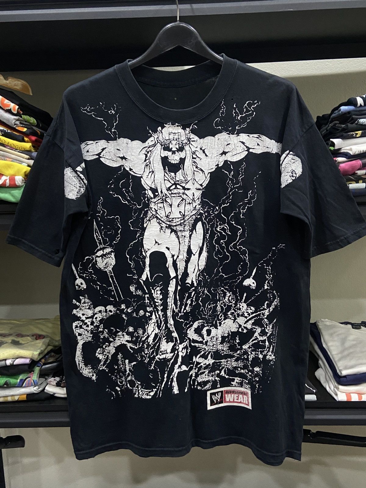 Vintage × WWF Y2K 00s WWF Wrestling WCW Undertaker T-Shirt Size US L / EU 52-54 / 3 - 1 Thumbnail