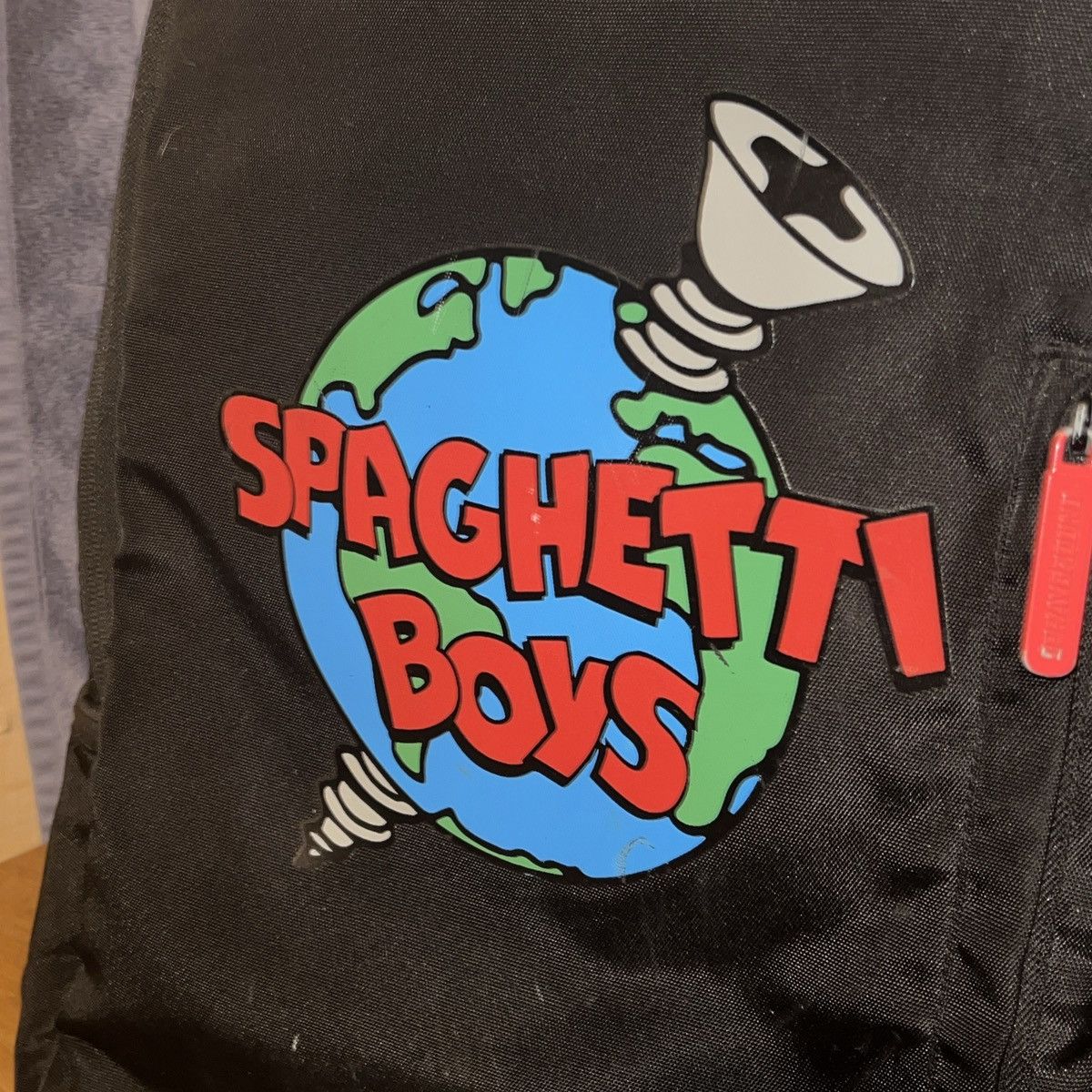 Spaghetti Boys × Sprayground Spaghetti boys spray ground screw the world bag Size ONE SIZE - 7 Thumbnail