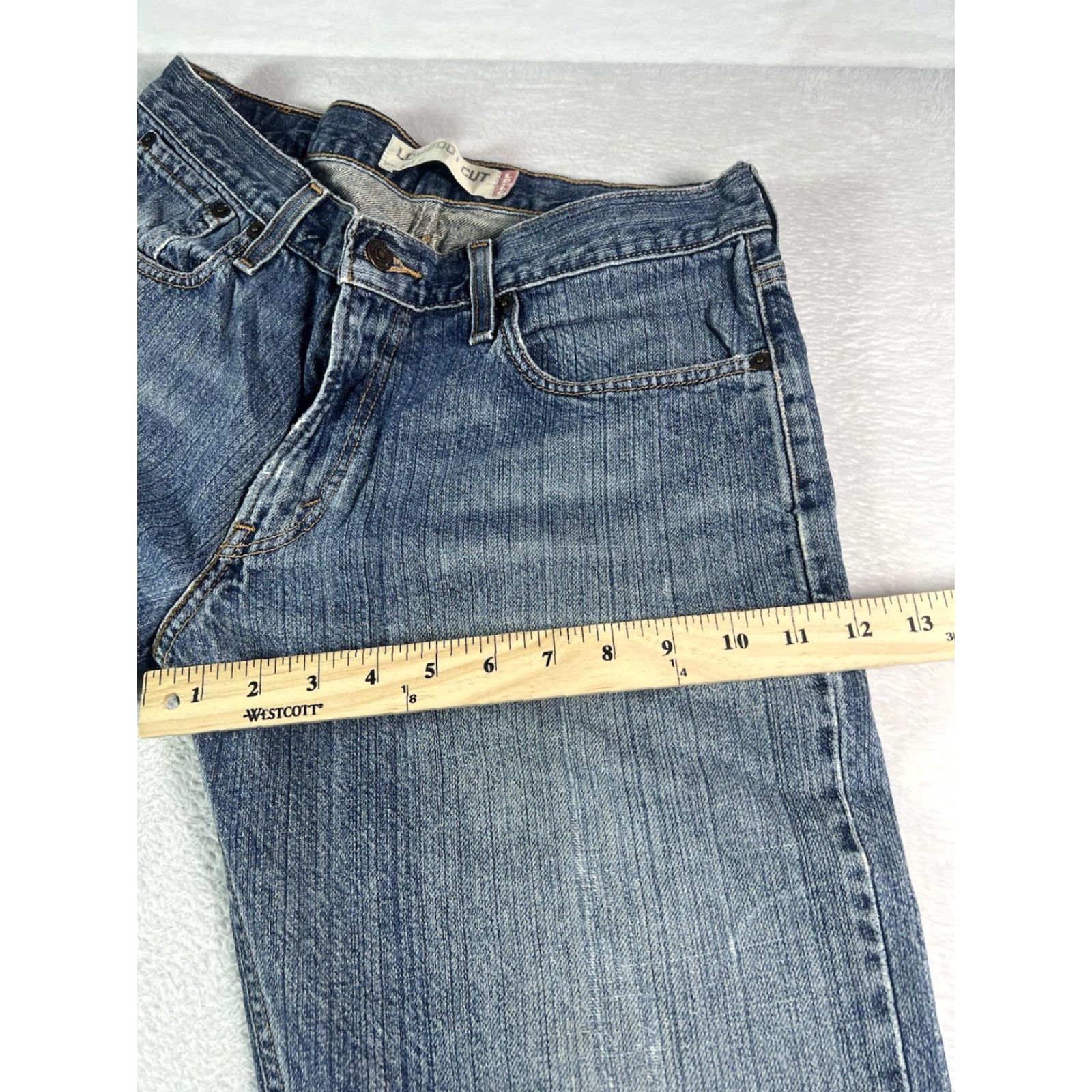 Levi's VINTAGE Levi's 527 Jeans Mens Regular Bootcut Denim Blue 30in Inseam 33x30 90s USA Cowboy Distressed Size US 33 - 6 Thumbnail