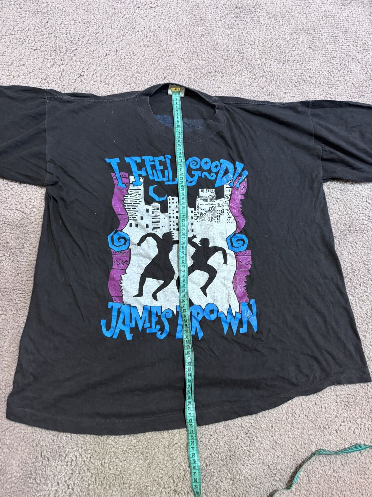 Band Tees James Brown 1991 vintage rock tour tee Xl I Feel Good Europe Size US XL / EU 56 / 4 - 10 Thumbnail