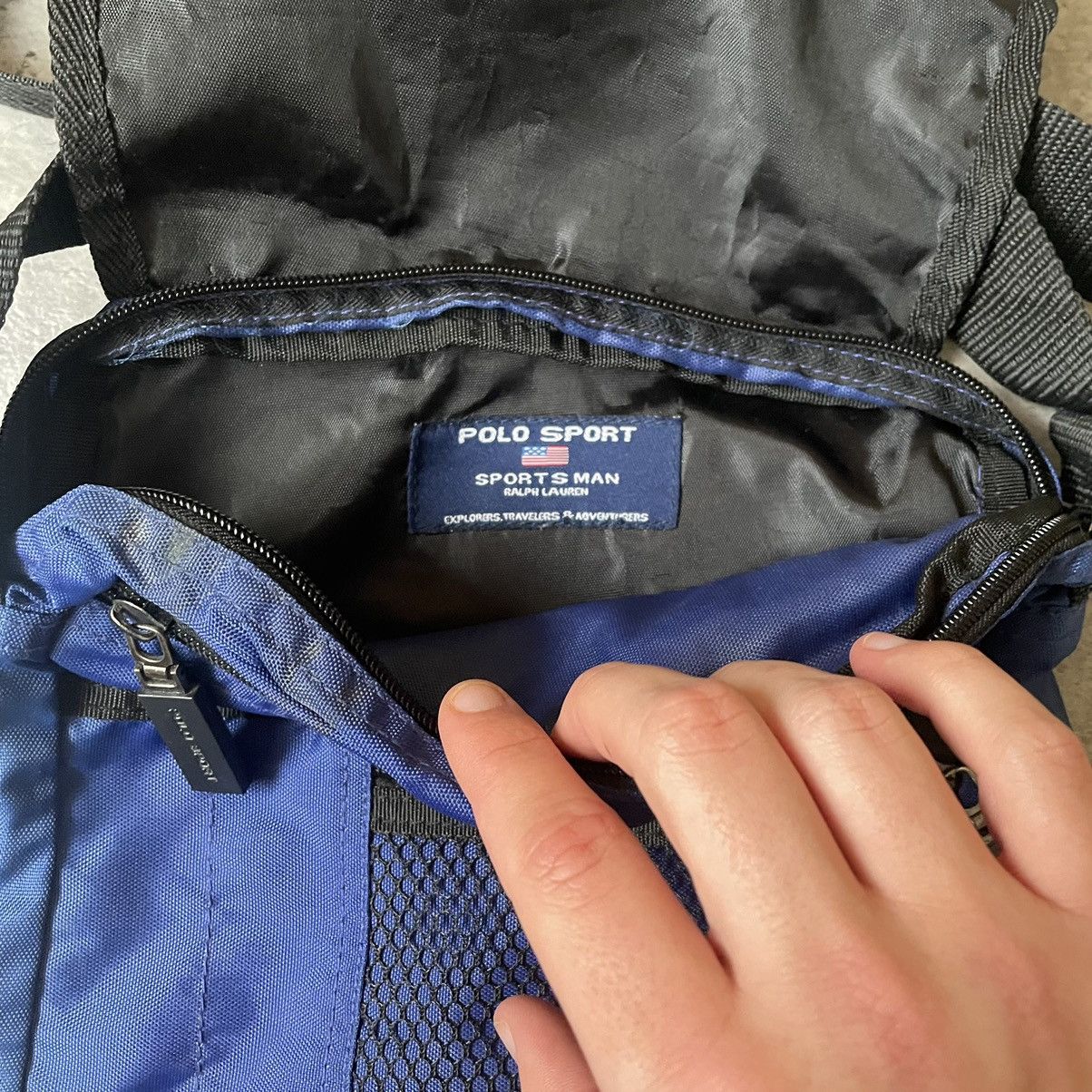 Polo Ralph Lauren × Ralph Lauren × Ralph Lauren Sport Vintage Polo Ralph Lauren Sport Nylon Shoulder/Massanger Bag Size ONE SIZE - 4 Thumbnail