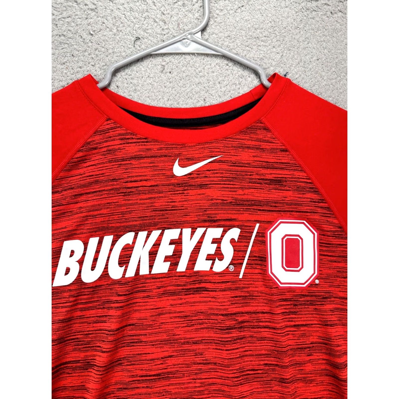 Nike Nike Ohio State Buckeyes Shirt Mens Large Dri-Fit Red T-Shirt Quarter Sleeve Tee Nike Dri-FIT Mens Large Red Ohio State Buckeyes Shirt Size US L / EU 52-54 / 3 - 7 Thumbnail