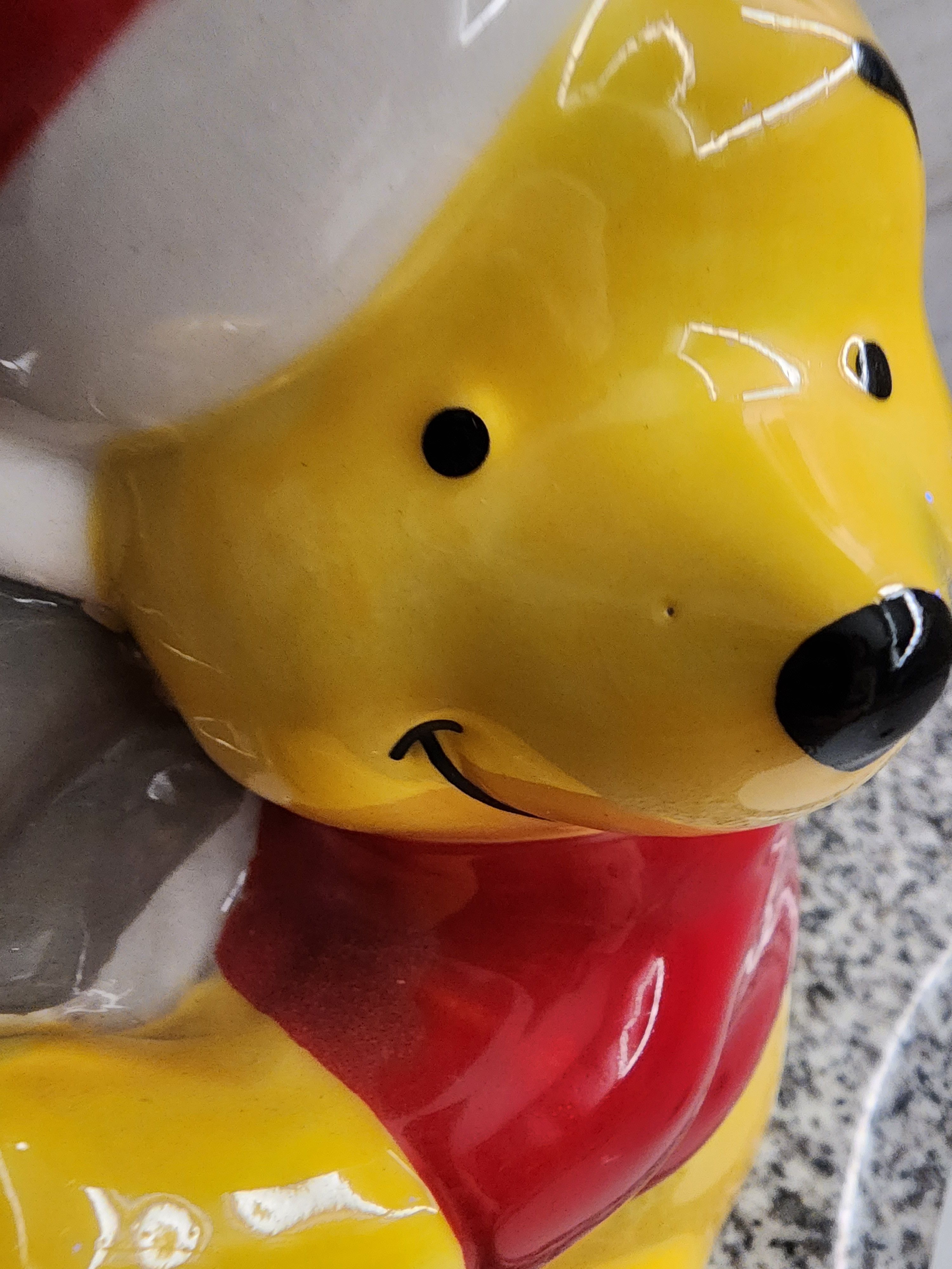 Disney NWT 9" Winnie The Pooh Santa Holiday Christmas Dispenser Size ONE SIZE - 6 Thumbnail