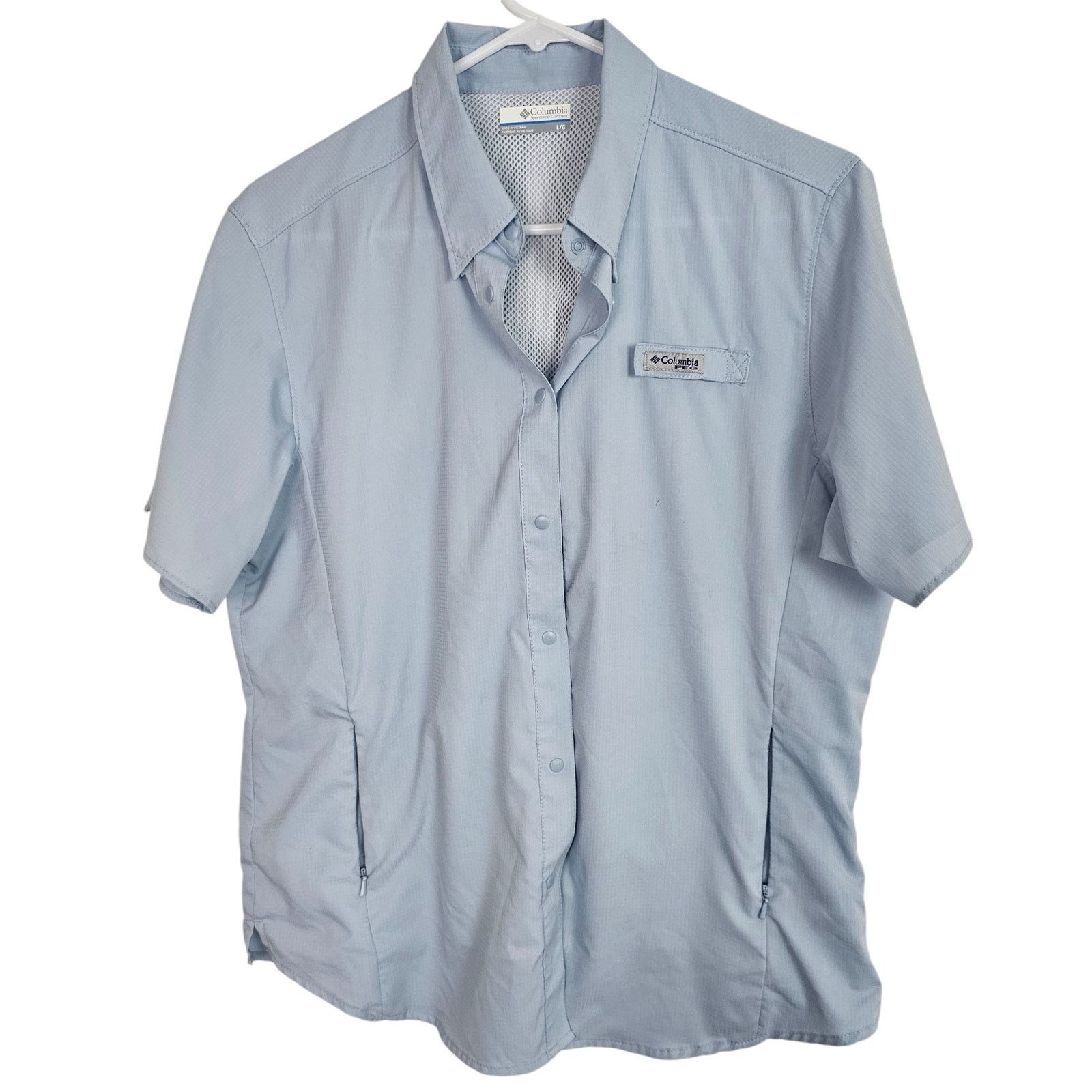 Columbia Columbia PFG Womens Vented Fishing Shirt Sz L Gorpcore Snap Size L / US 10 / IT 46 - 1 Thumbnail