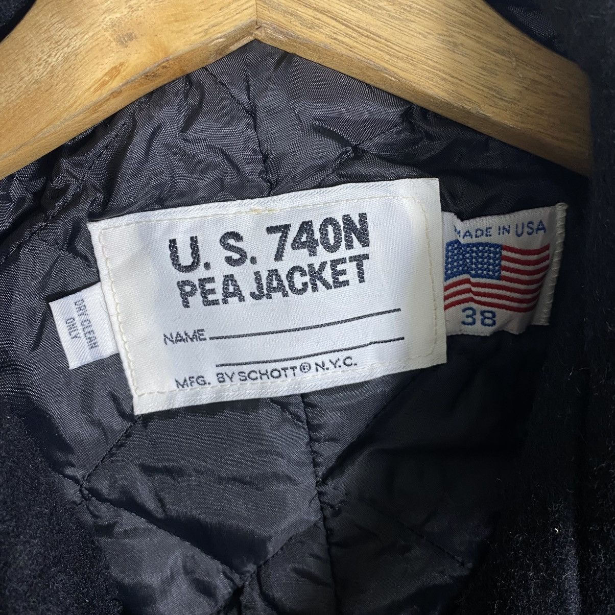 Schott Vintage Schott U.S 740N Peacoat Wool Button Jacket Size US M / EU 48-50 / 2 - 7 Thumbnail