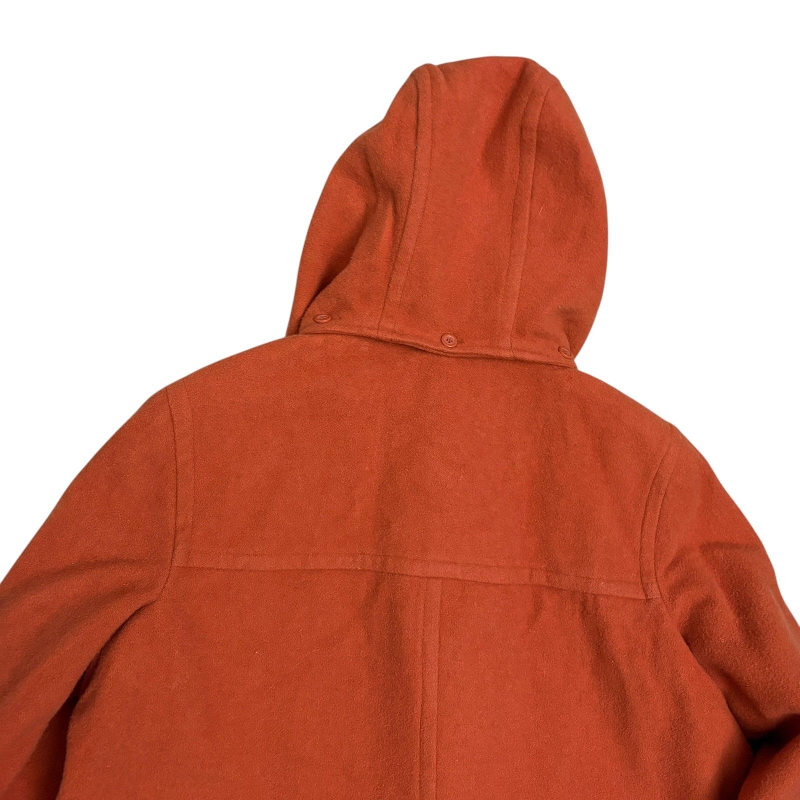 Other VINTAGE JG HOOK 90s Orange WOOL Long Trench Pea Coat 18 Size XXL / US 16-18 / IT 52-54 - 5 Thumbnail