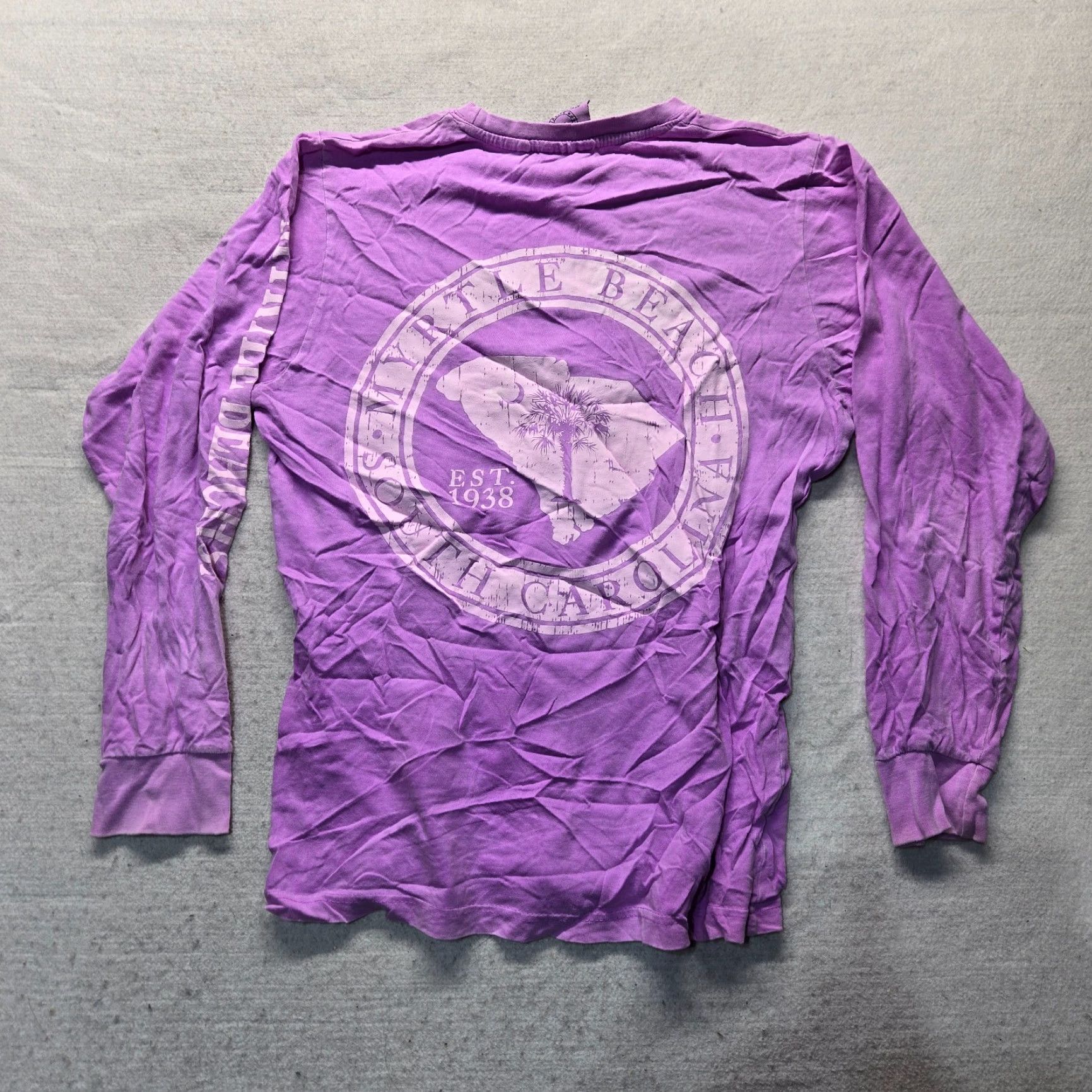 Vintage VINTAGE Myrtle Beach South Carolina SC Purple Tee T-Shirt Women’s Medium Size M / US 6-8 / IT 42-44 - 8 Thumbnail