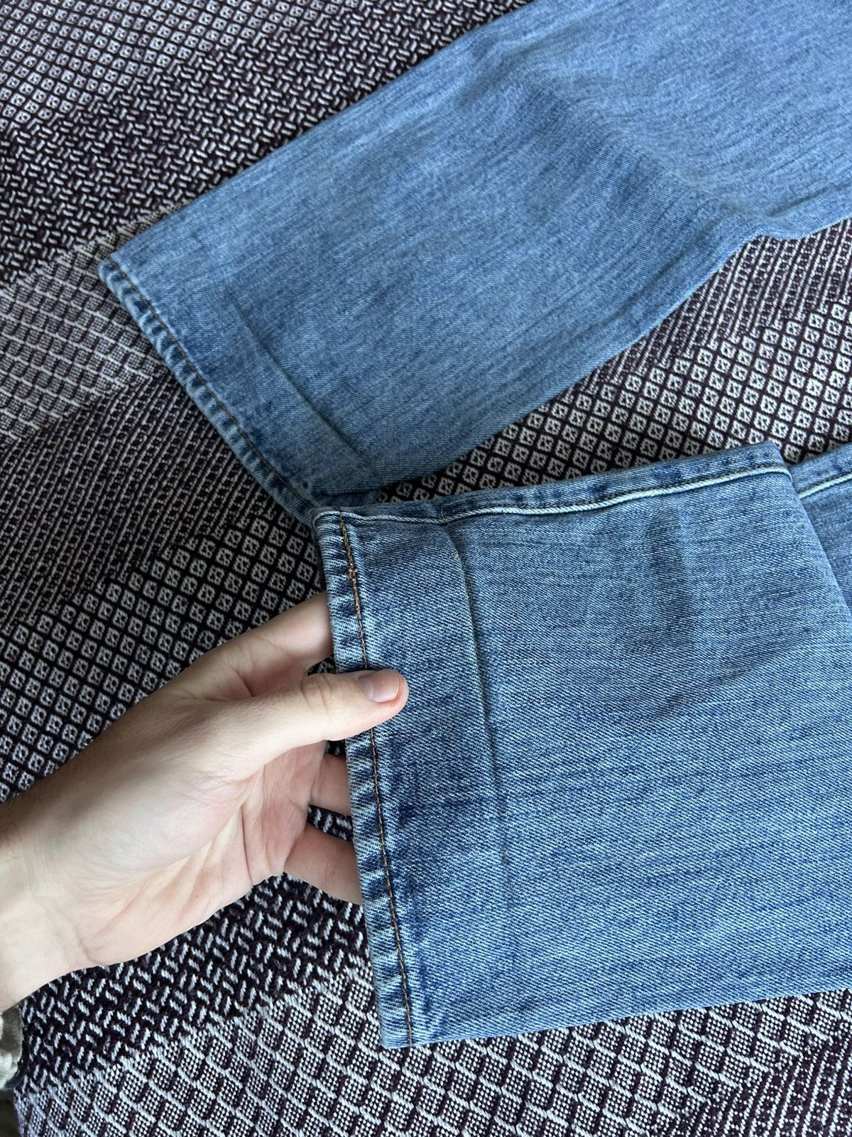 Levi's Vintage Levis 501 Solid Denim Jeans Faded Size W34 Baggy Fit Size US 34 / EU 50 - 5 Thumbnail