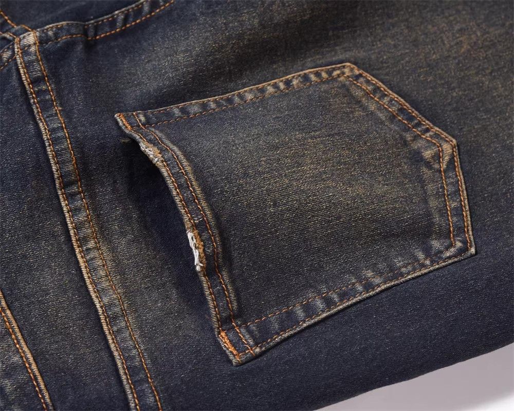 Japanese Brand × Jean Men's high street casual loose vintage distressed jeans Size US 32 / EU 48 - 5 Thumbnail