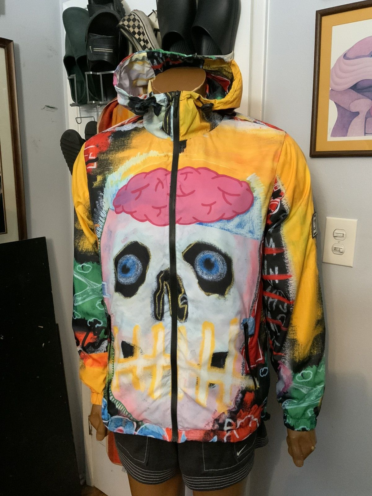 Other Tango Hotel I Want My Roses Skull Windbreaker Zip AOP Jacket Size US M / EU 48-50 / 2 - 10 Thumbnail