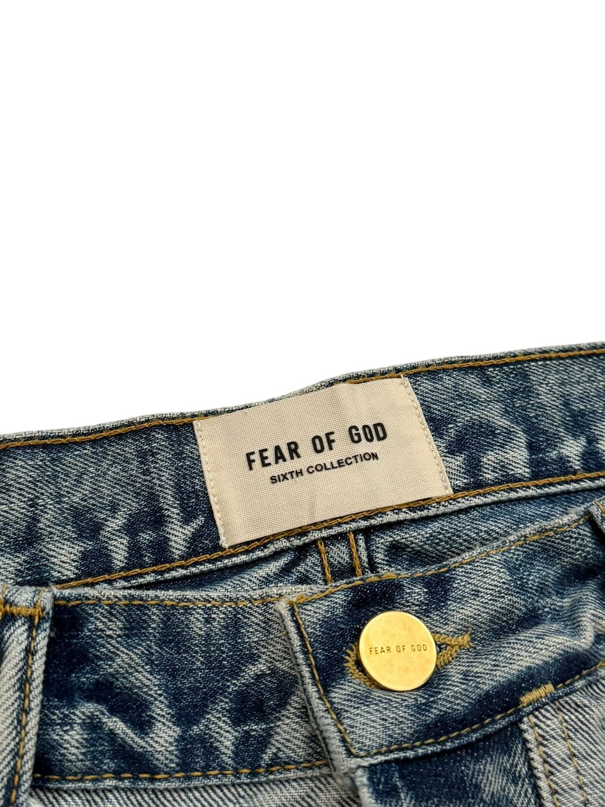 Fear of God Inside Out Belt Drawstring Denim Size US 28 / EU 44 - 7 Thumbnail