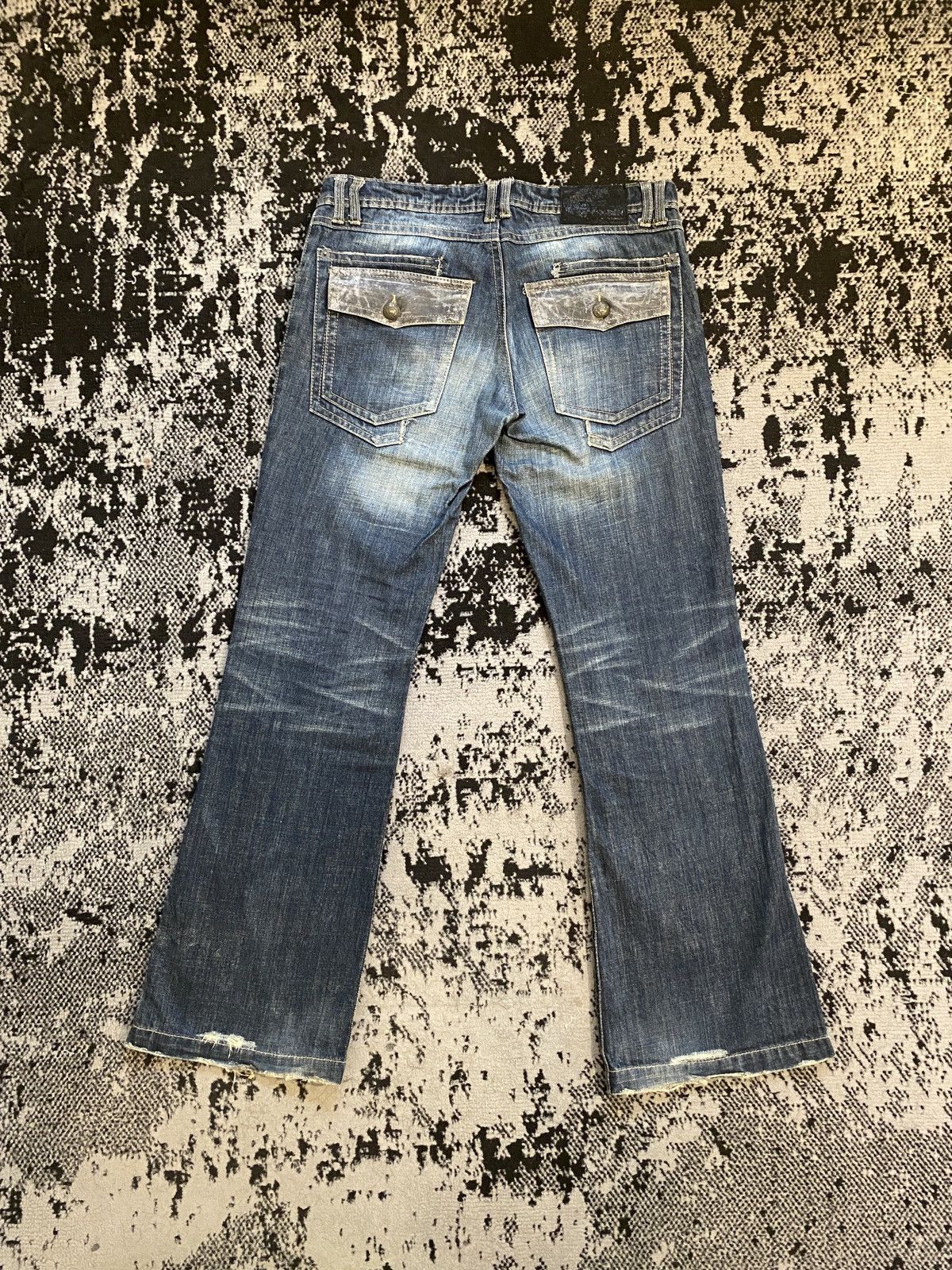 Japanese Brand Fuga Denim Zip Vintage Denim Jeans Size US 34 / EU 50 - 2 Thumbnail