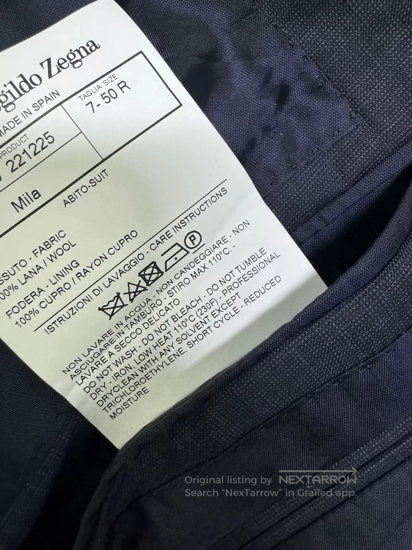 Ermenegildo Zegna Ermenegildo Zegna Diamond Wool Suit. Size US S / EU 44-46 / 1 - 2 Thumbnail
