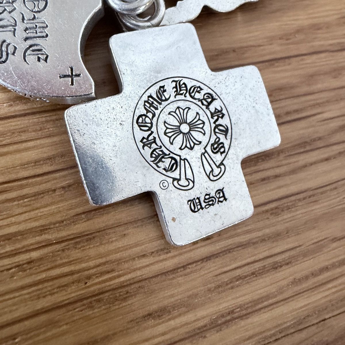Chrome Hearts Chrome Hearts Three Trinkets Pavé Diamond Pendant & 24”chain Size ONE SIZE - 5 Thumbnail