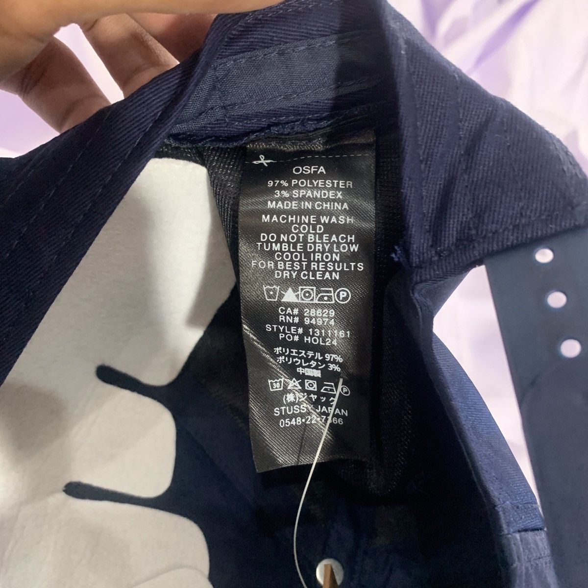 Stussy Stussy Burly Threads Cap Navy Size ONE SIZE - 5 Thumbnail